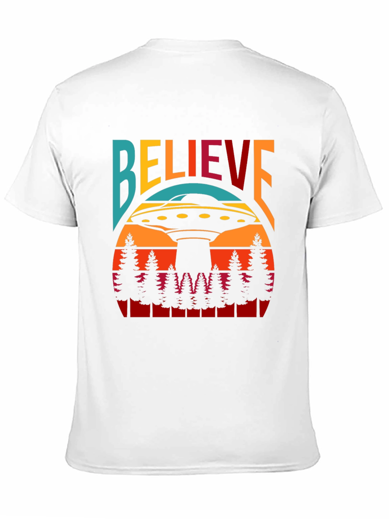 Believe UFO T-Shirt - Retro Graphic Tee