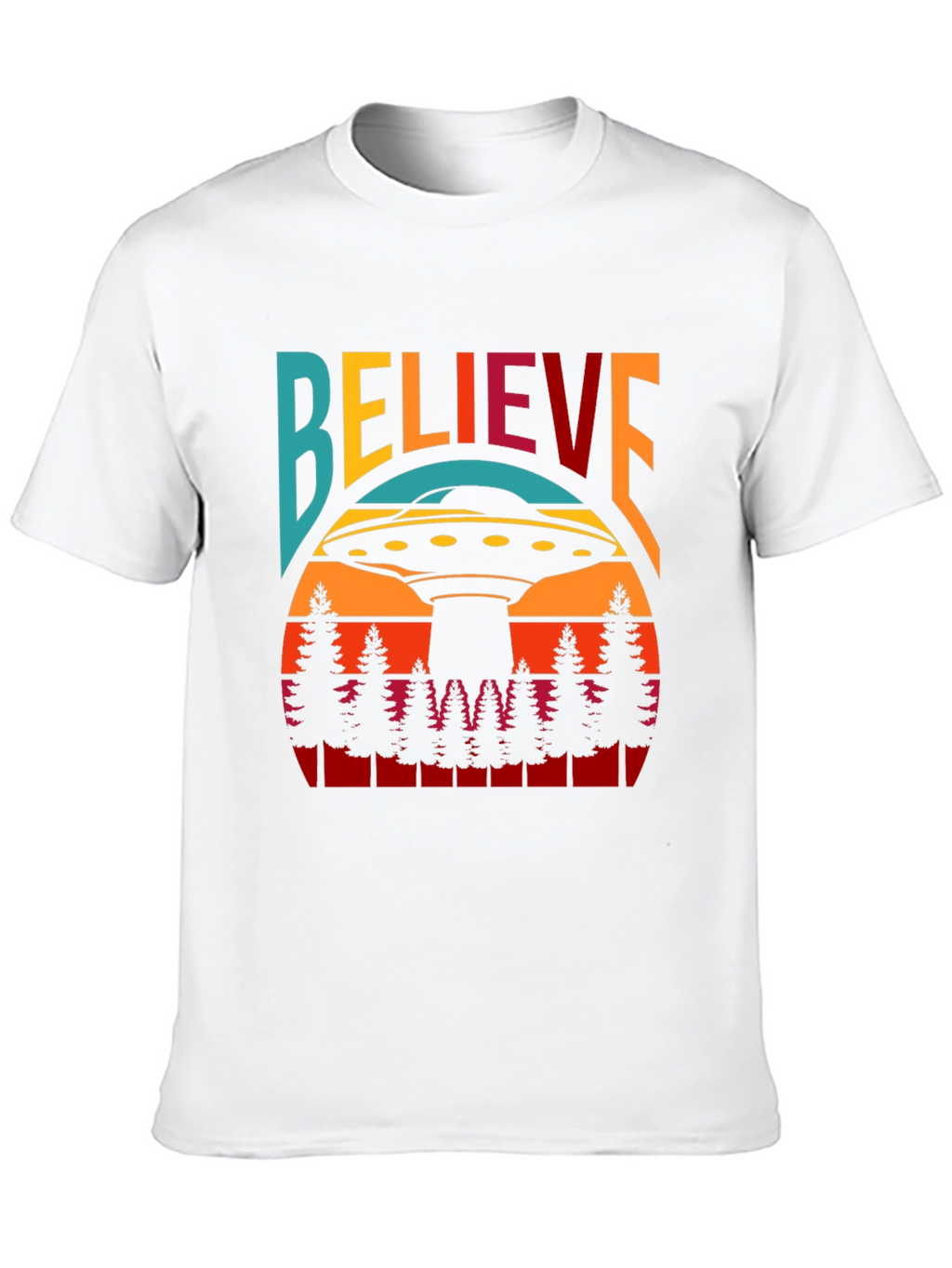 Believe UFO T-Shirt - Retro Graphic Tee