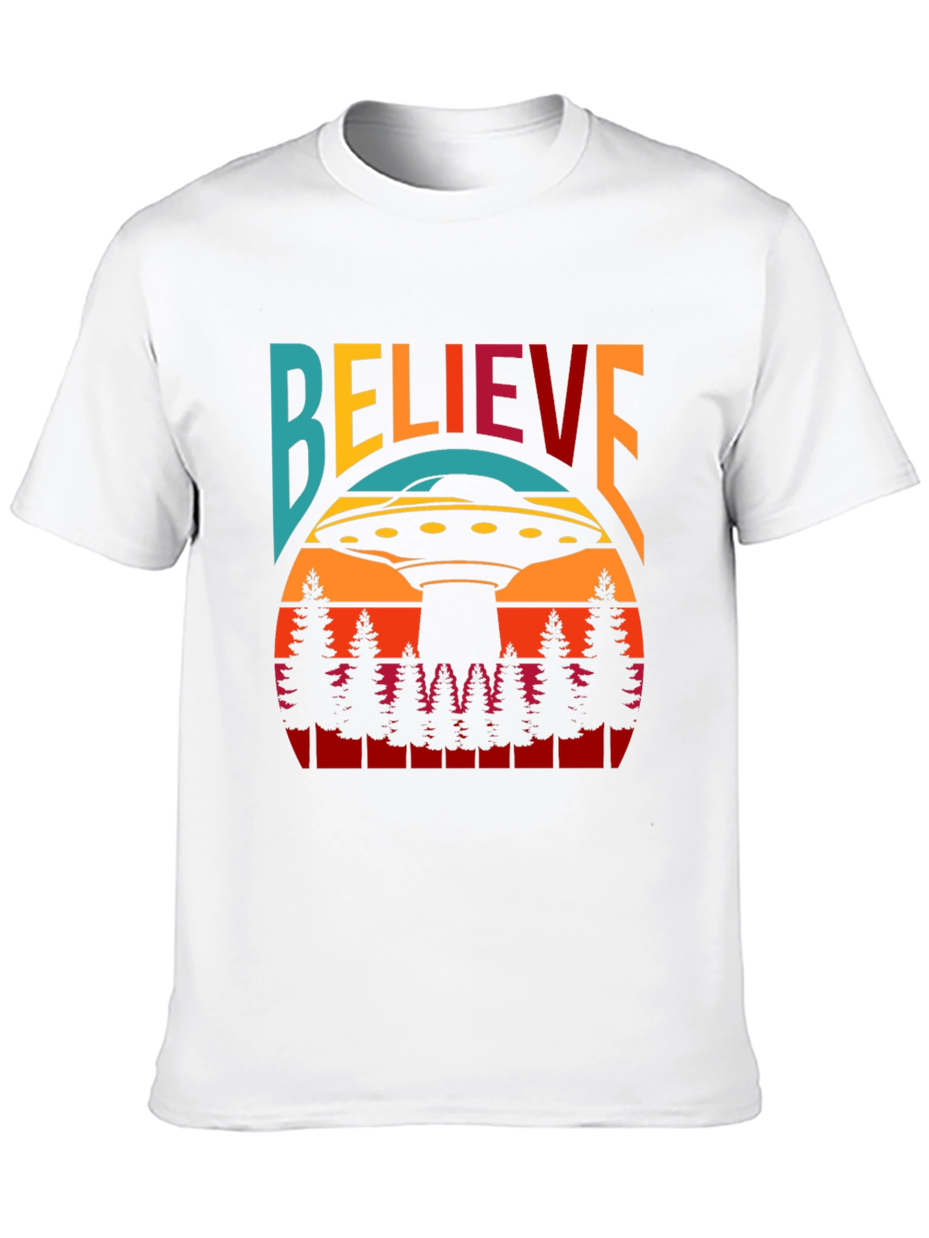 Believe UFO T-Shirt - Retro Graphic Tee