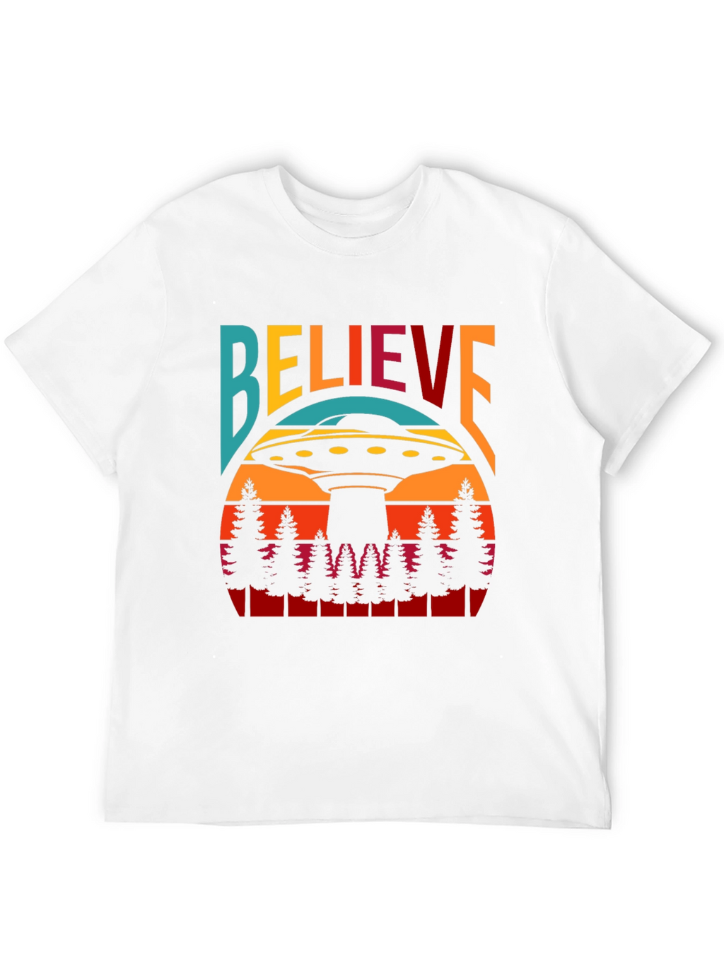Believe UFO T-Shirt - Retro Graphic Tee