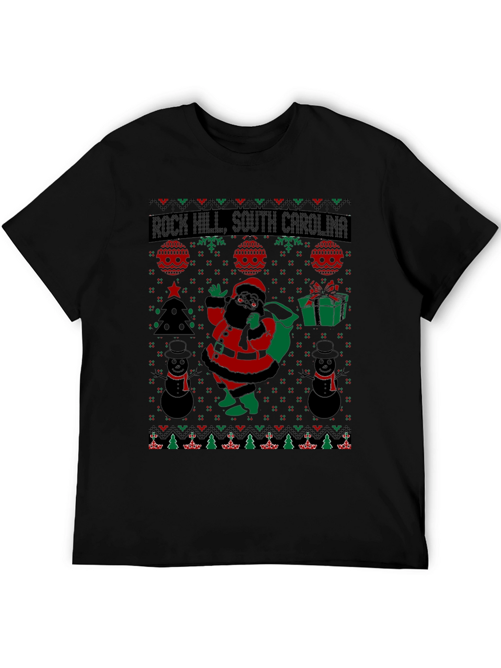 Rock Hill Ugly Christmas T-Shirt