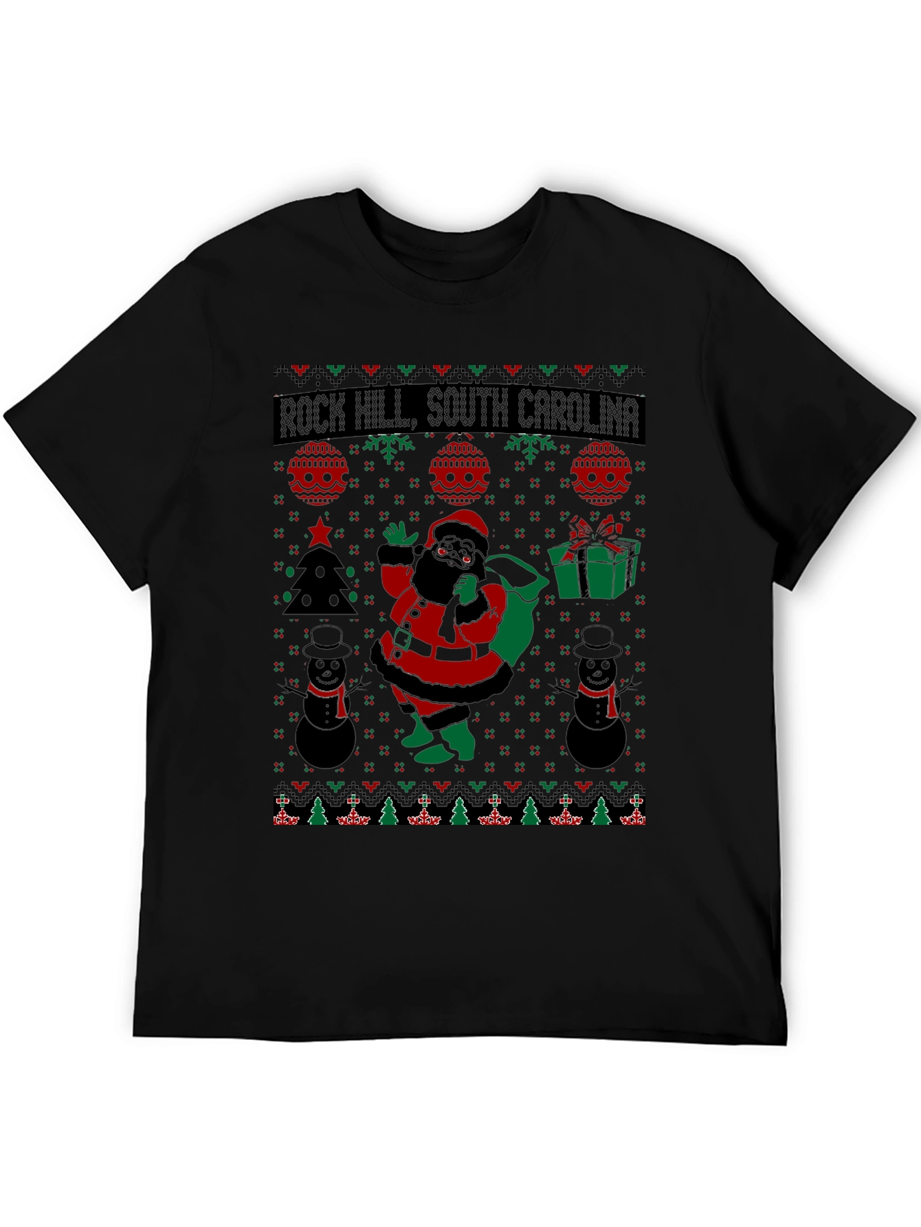 Rock Hill Ugly Christmas T-Shirt