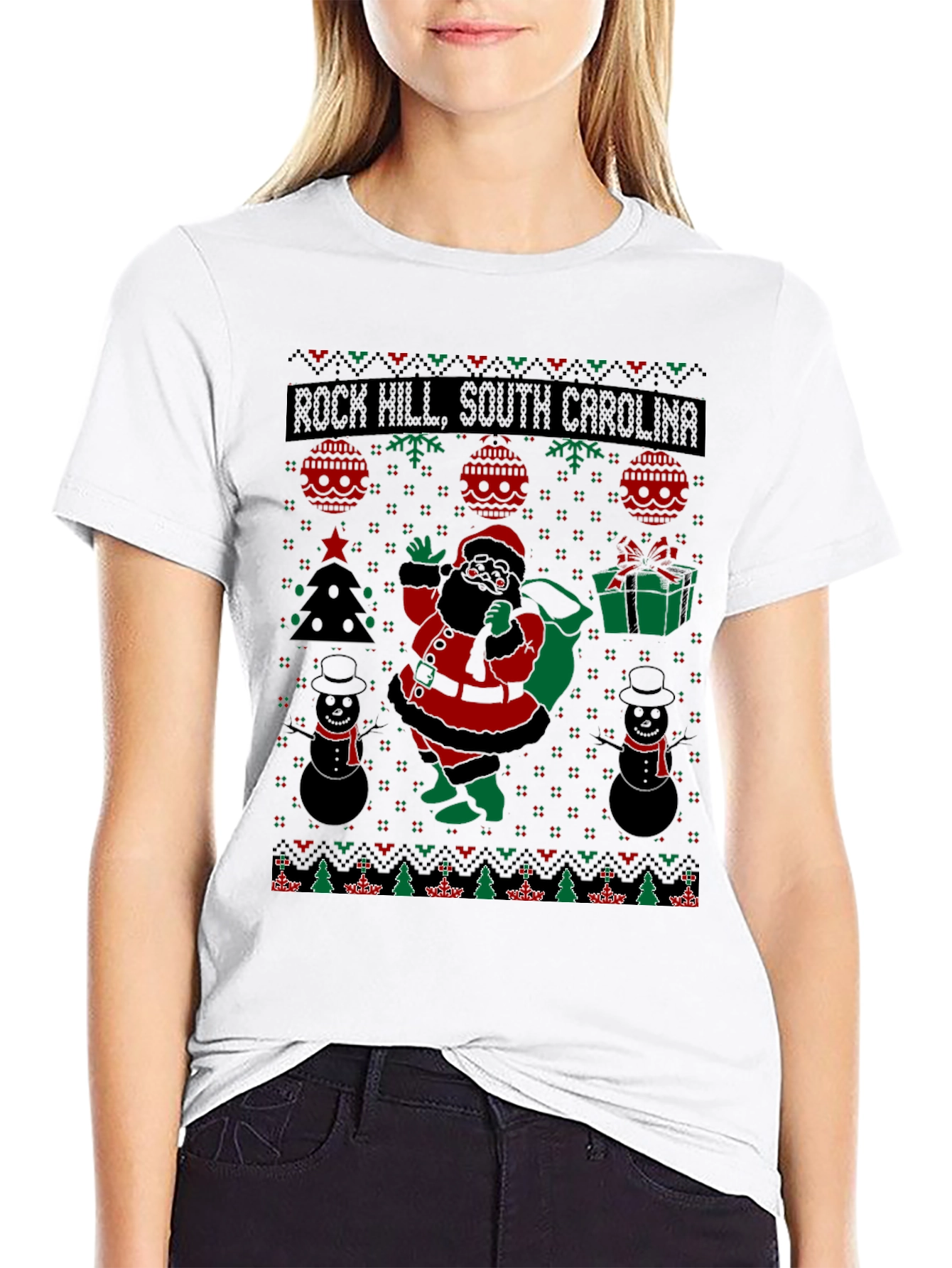 Rock Hill Ugly Christmas T-Shirt