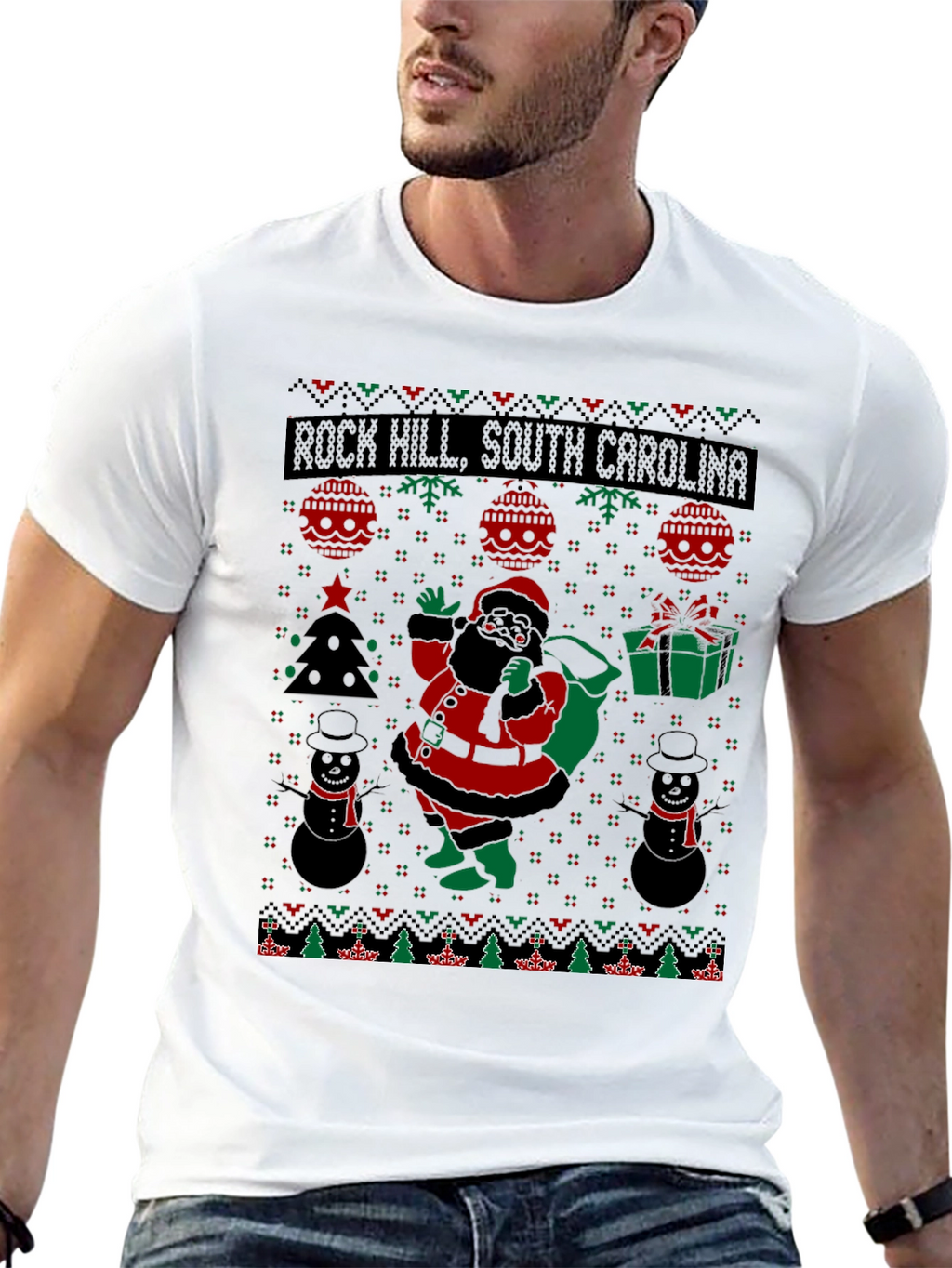 Rock Hill Ugly Christmas T-Shirt