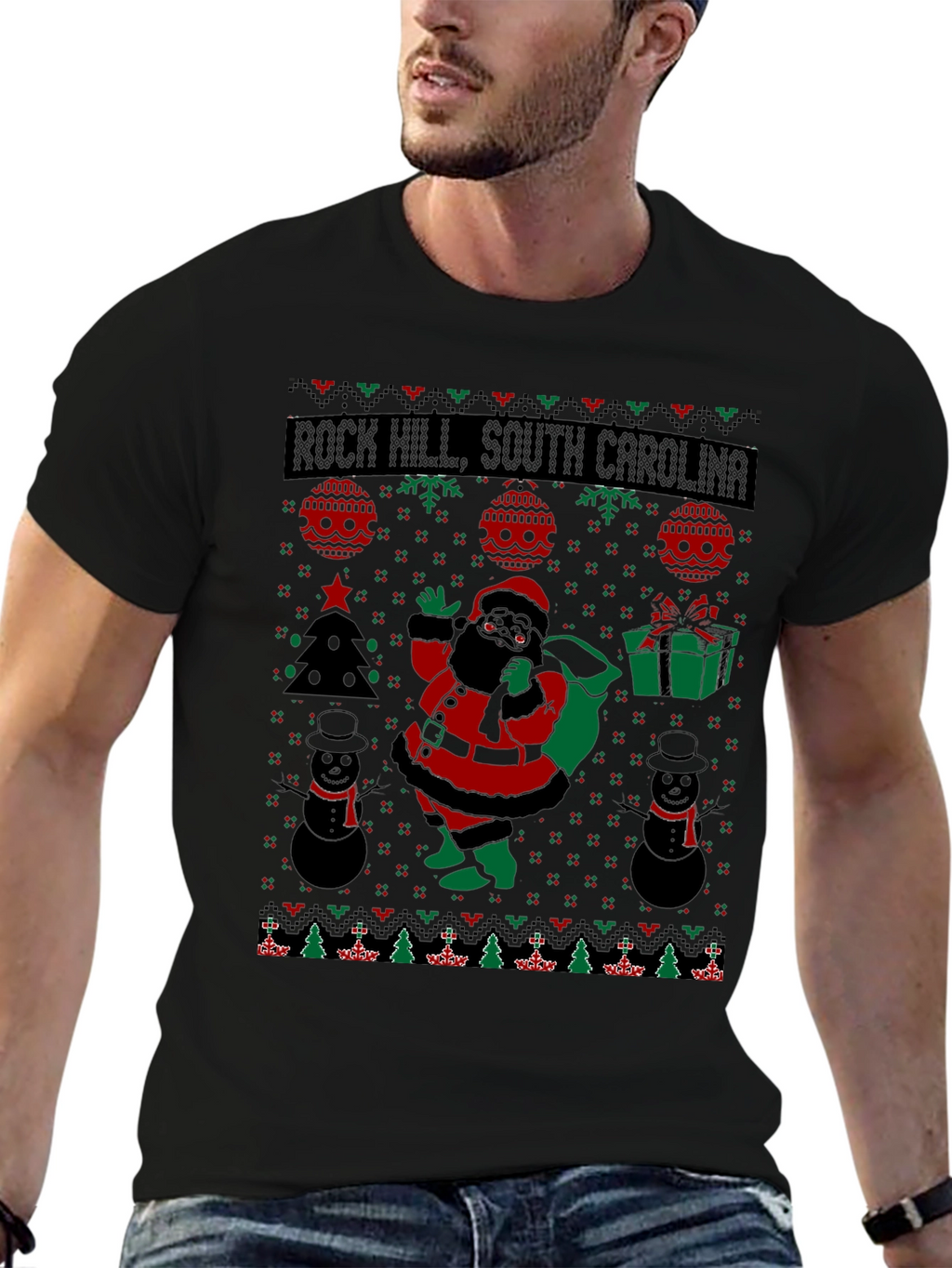 Rock Hill Ugly Christmas T-Shirt