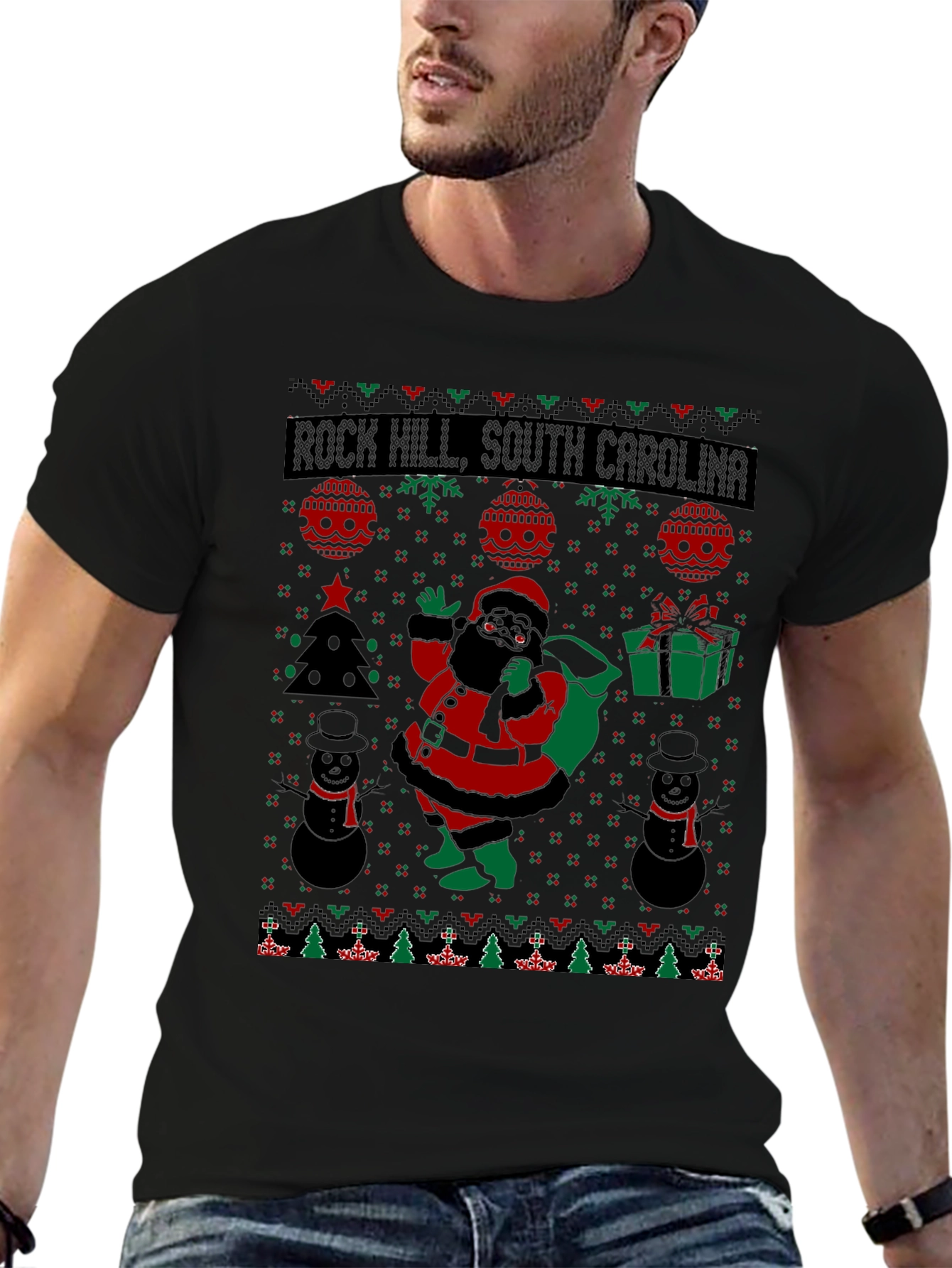 Rock Hill Ugly Christmas T-Shirt