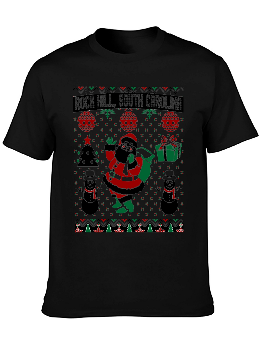 Rock Hill Ugly Christmas T-Shirt