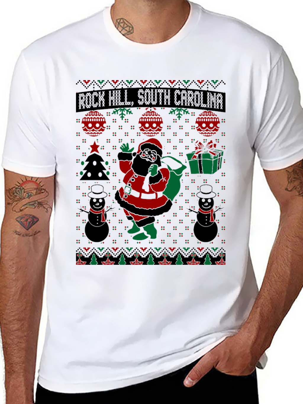Rock Hill Ugly Christmas T-Shirt