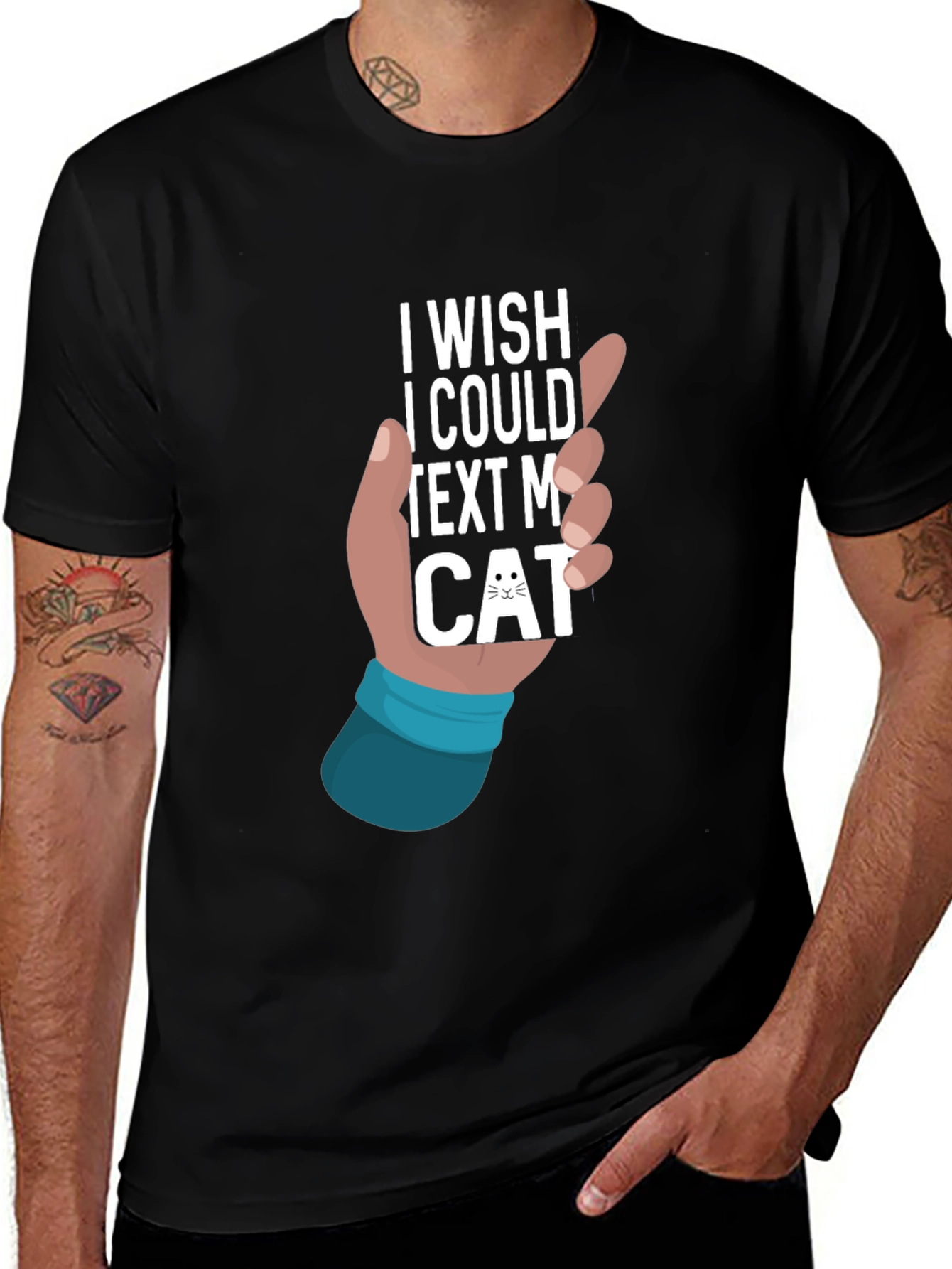 Text My Cat T-Shirt - Novelty Graphic Tee