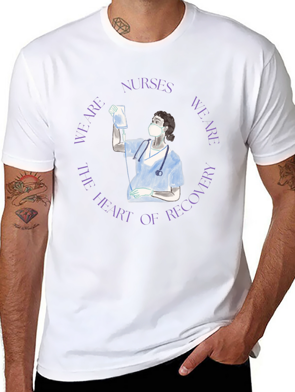 Nurses: Heart of Recovery Graphic Tee