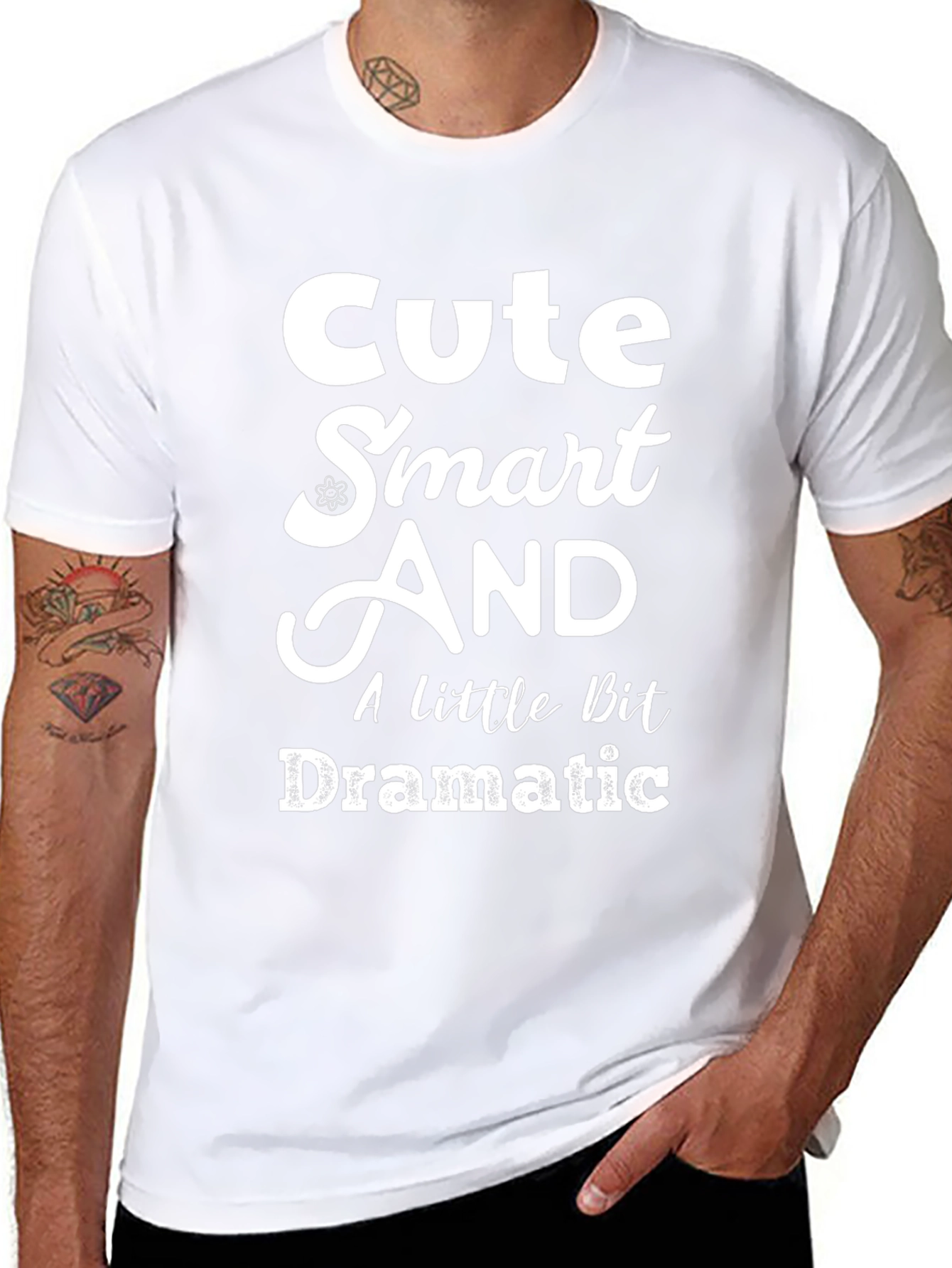 Cute Smart and Dramatic Graphic Tee