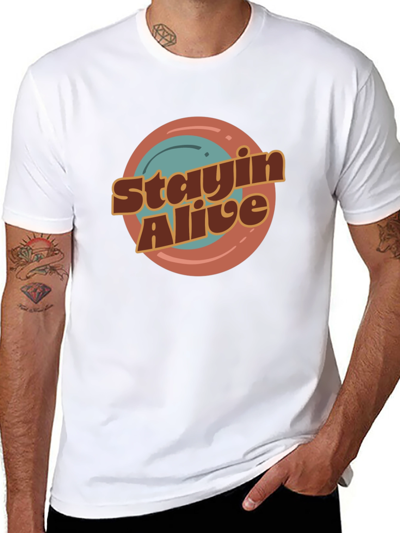 Stayin Alive Retro T-Shirt