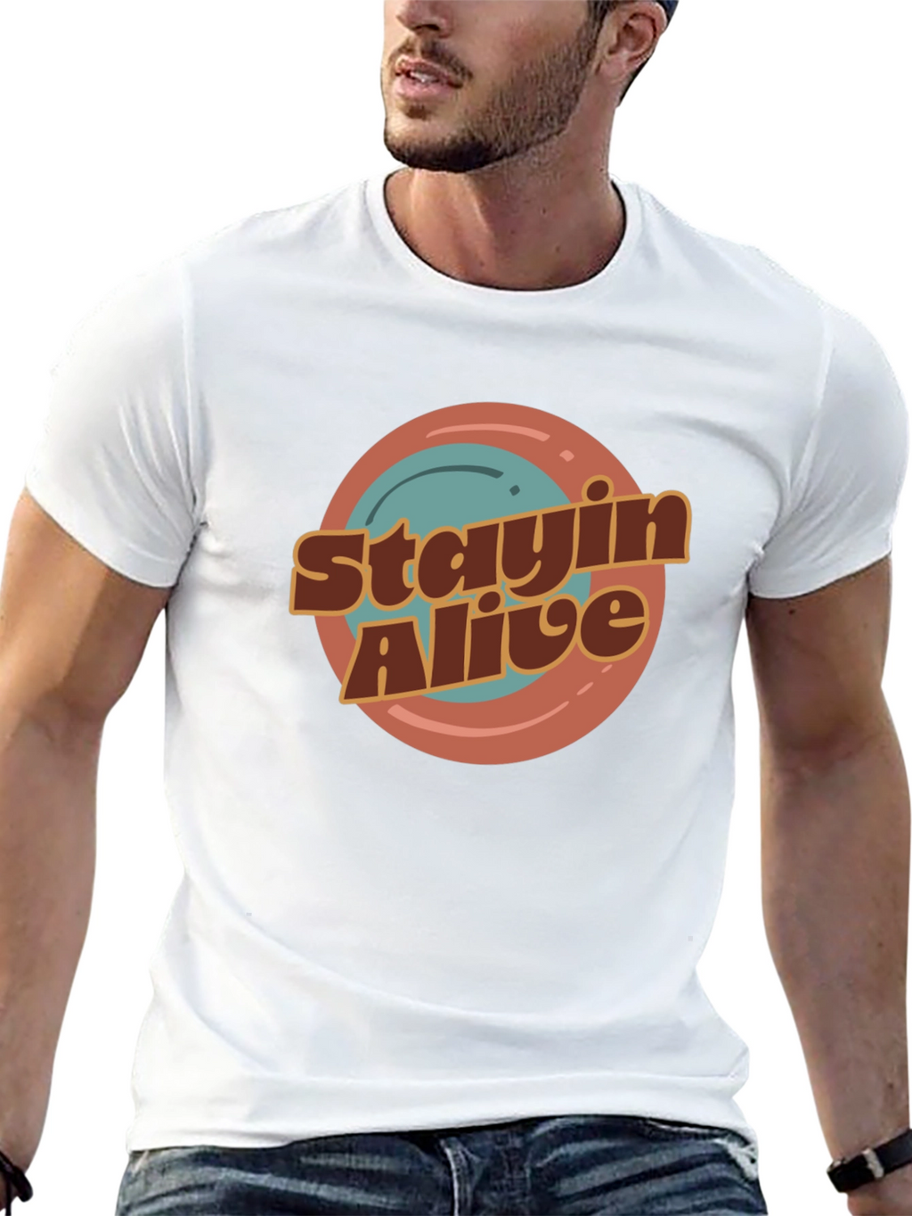 Stayin Alive Retro T-Shirt