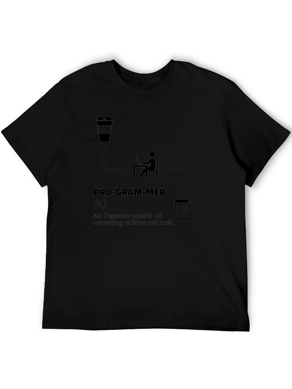 Programmer Definition T-Shirt: Caffeine to Code