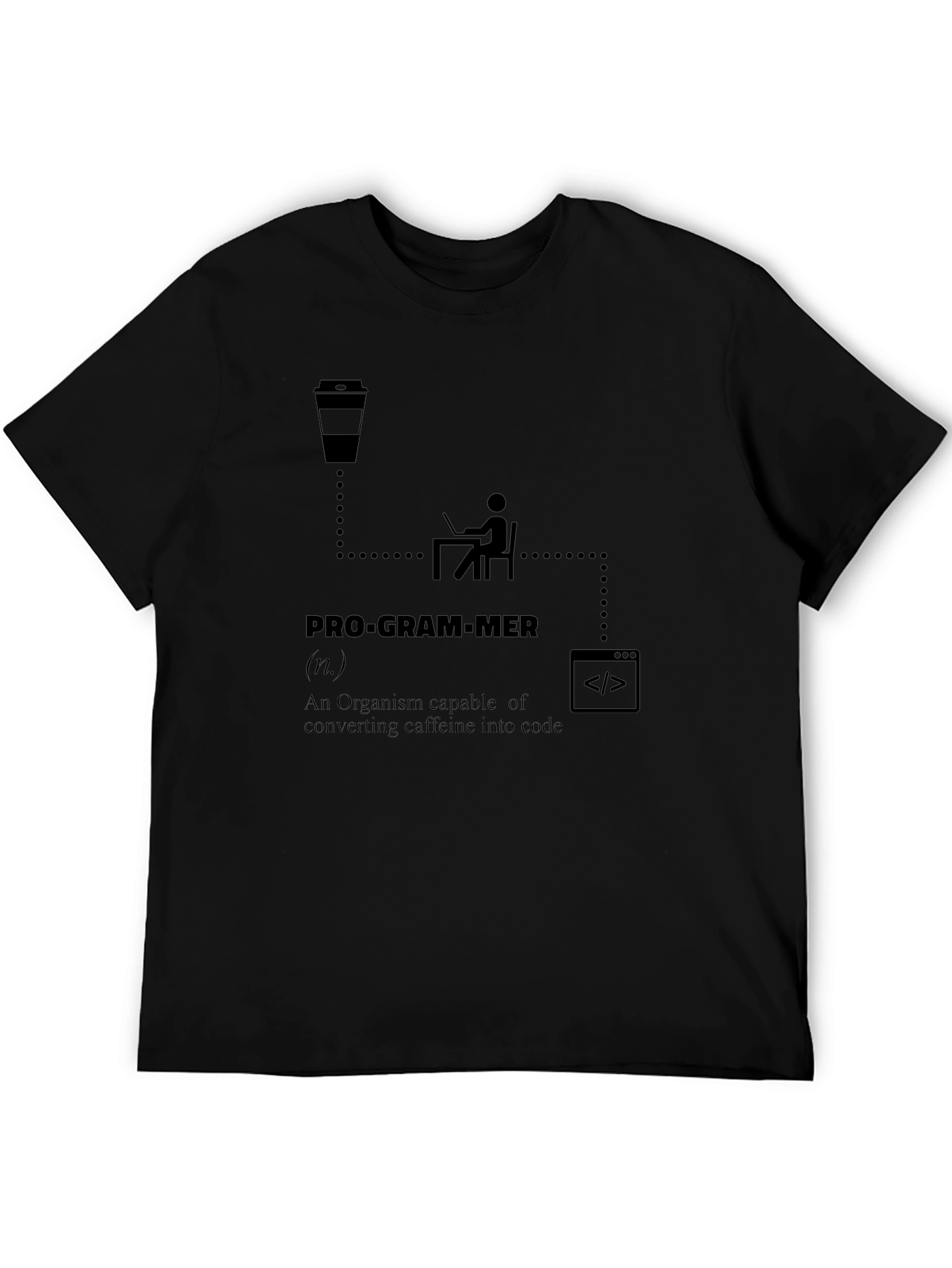 Programmer Definition T-Shirt: Caffeine to Code