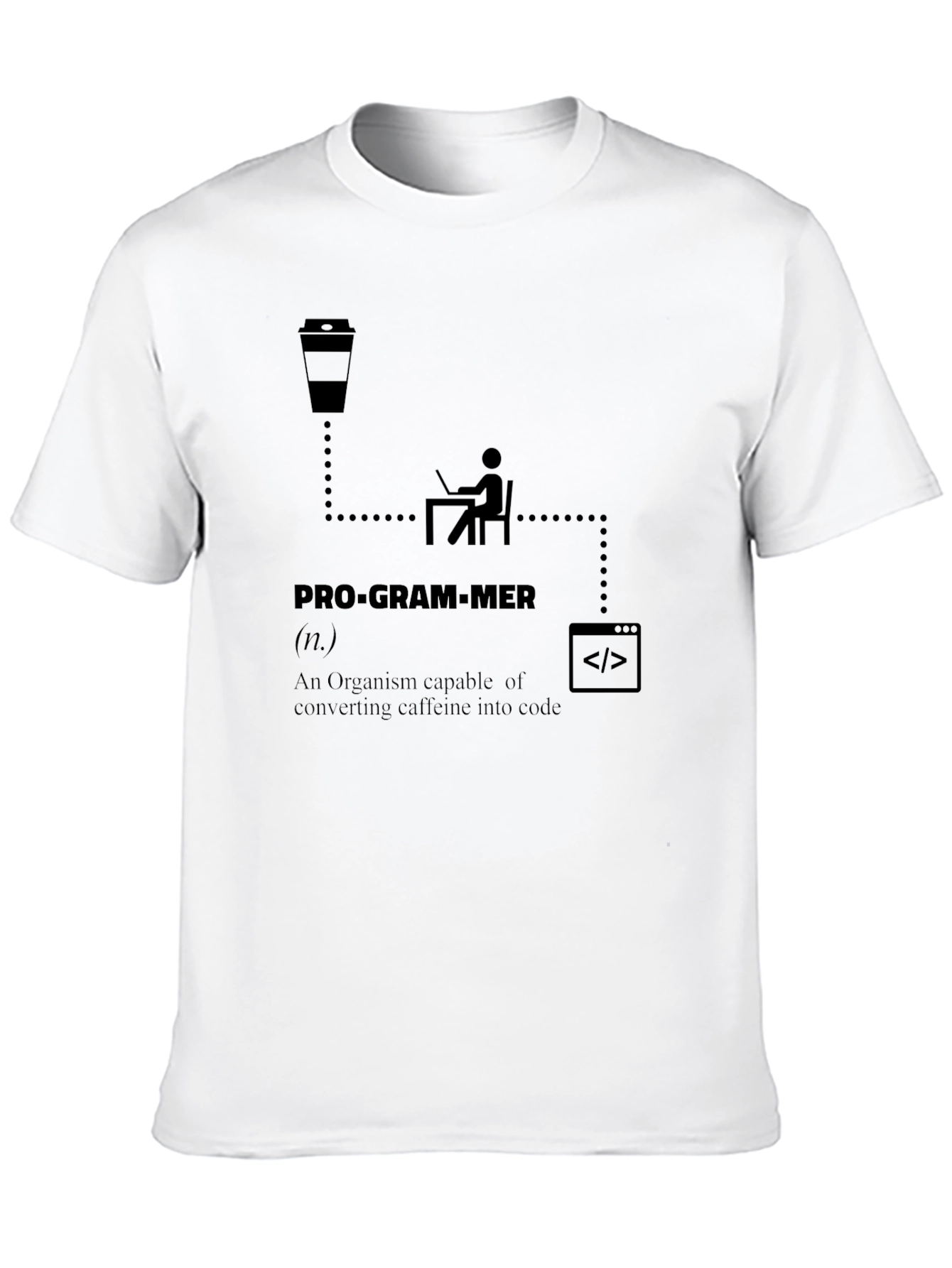 Programmer Definition T-Shirt: Caffeine to Code