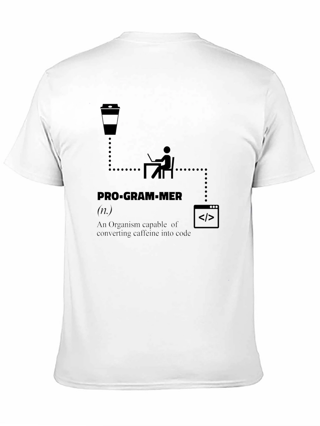 Programmer Definition T-Shirt: Caffeine to Code