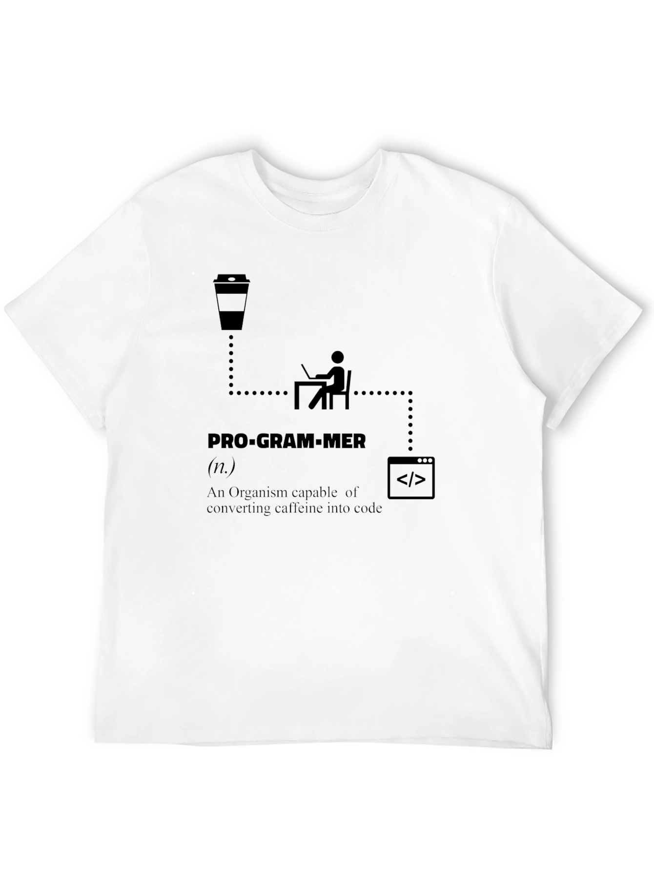 Programmer Definition T-Shirt: Caffeine to Code