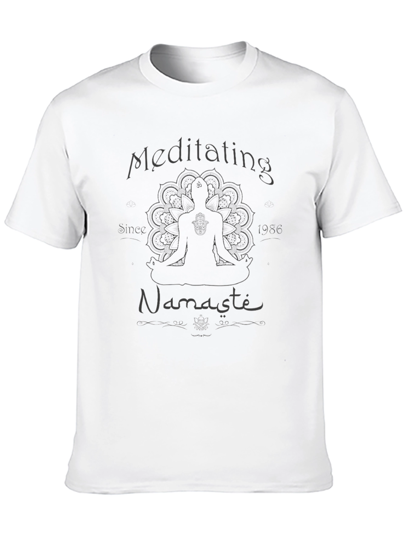 Meditating Namaste T-Shirt -  Relaxed Fit