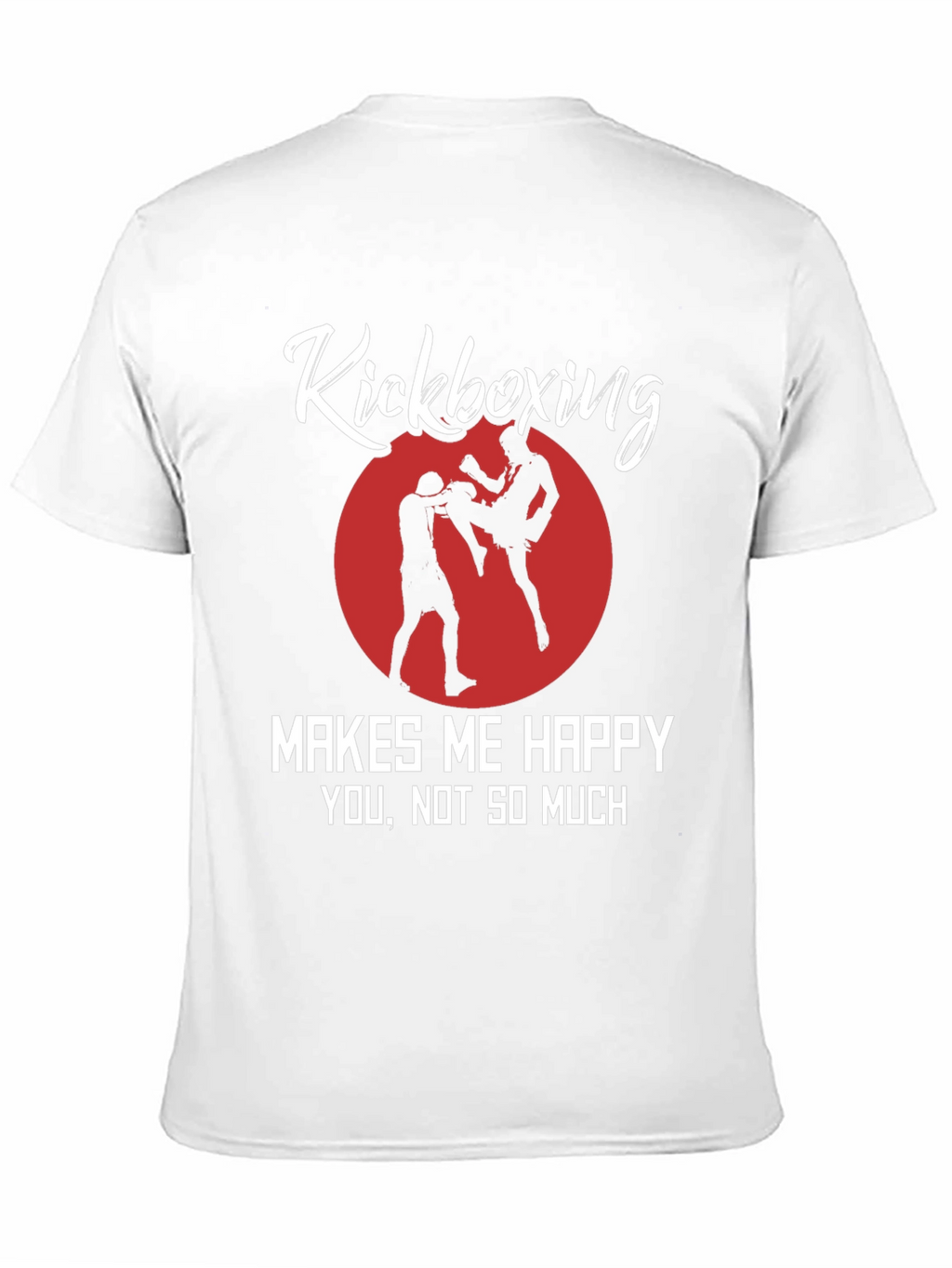 Kickboxing Makes Me Happy Black Graphic Tee