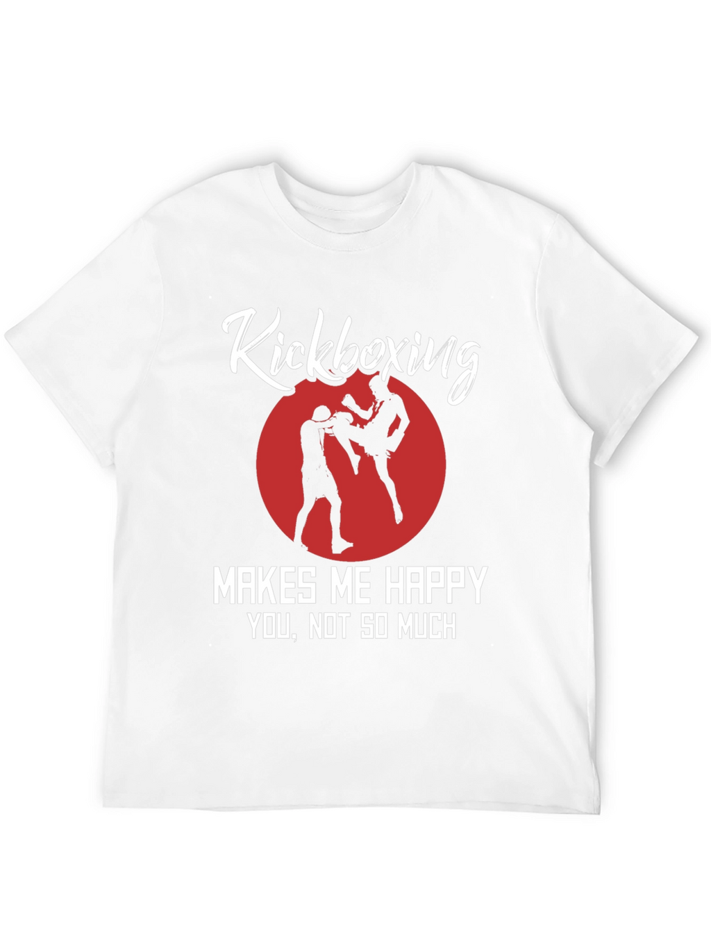 Kickboxing Makes Me Happy Black Graphic Tee