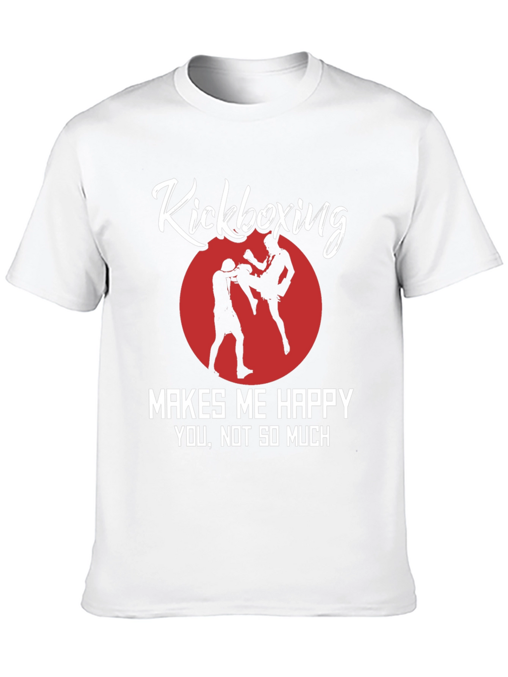 Kickboxing Makes Me Happy Black Graphic Tee