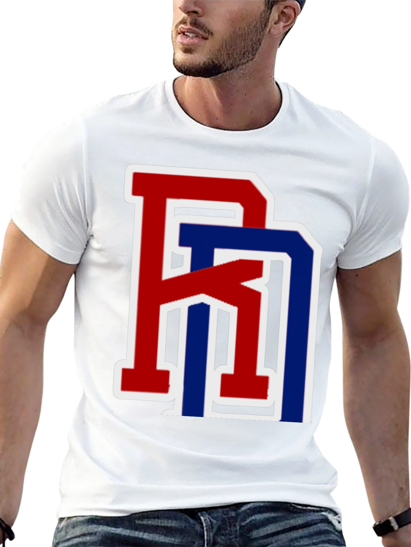 Bold Letter Graphic Tee - Casual Style