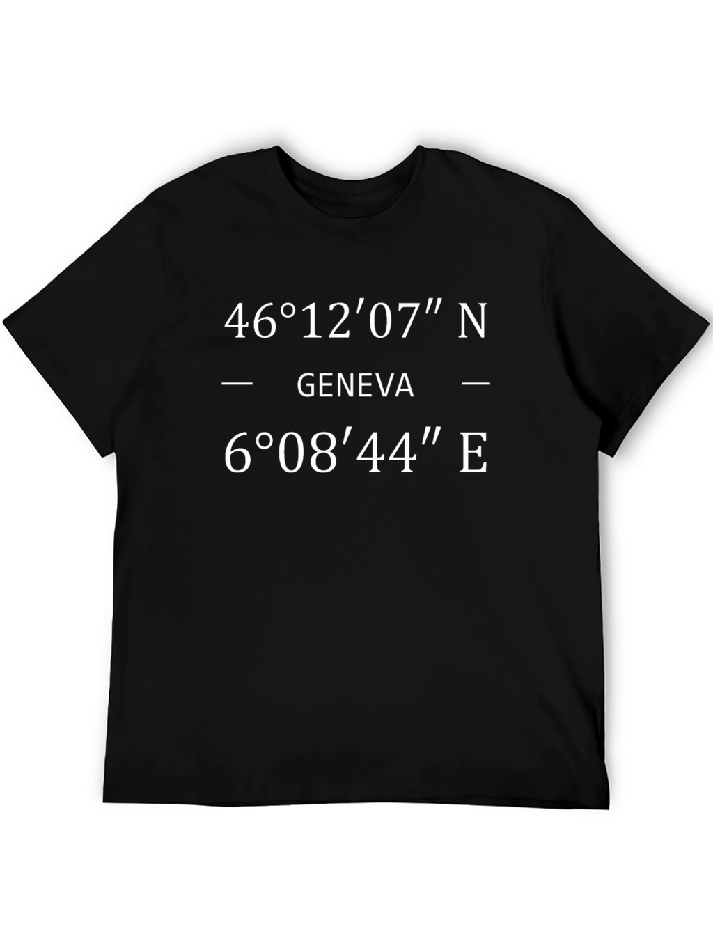 Geneva Coordinates Black T-Shirt