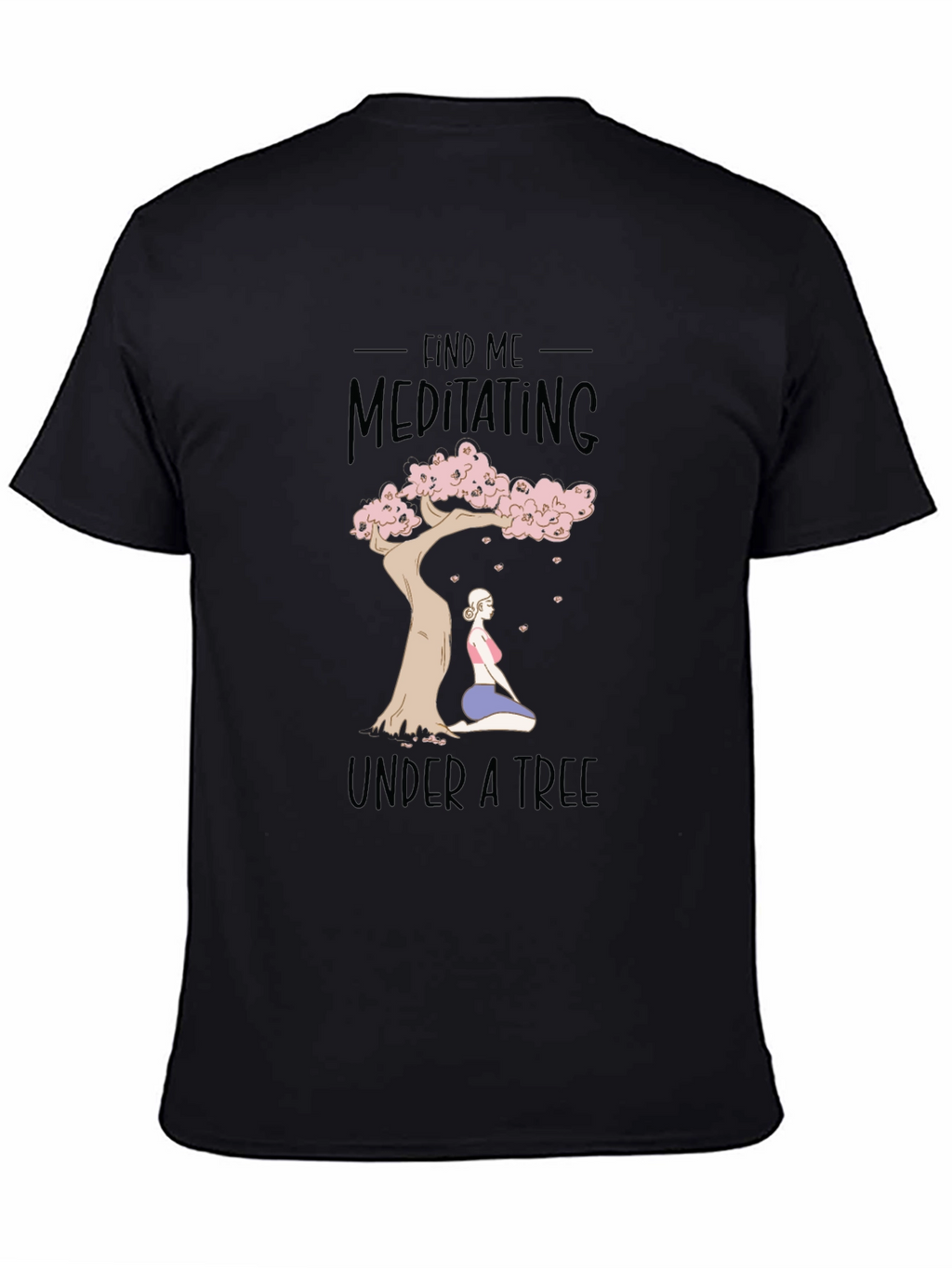 Meditating Under a Tree Graphic Tee