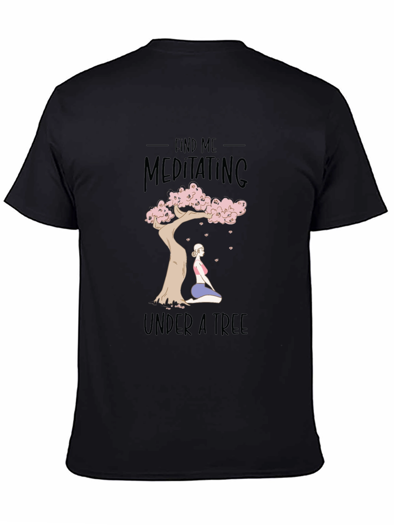 Meditating Under a Tree Graphic Tee