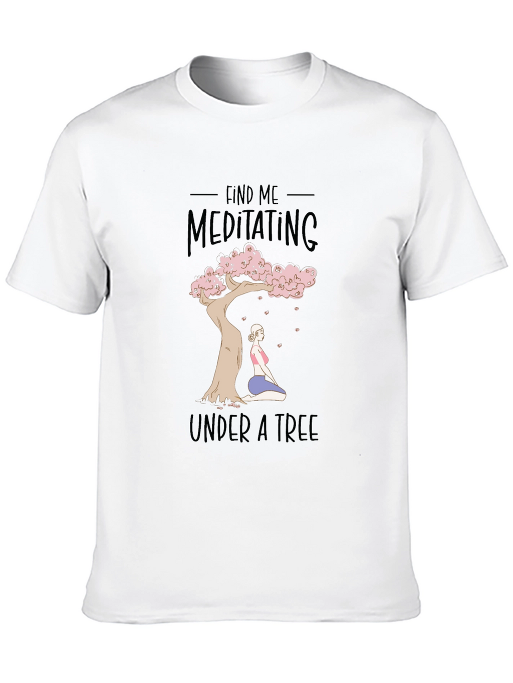 Meditating Under a Tree Graphic Tee