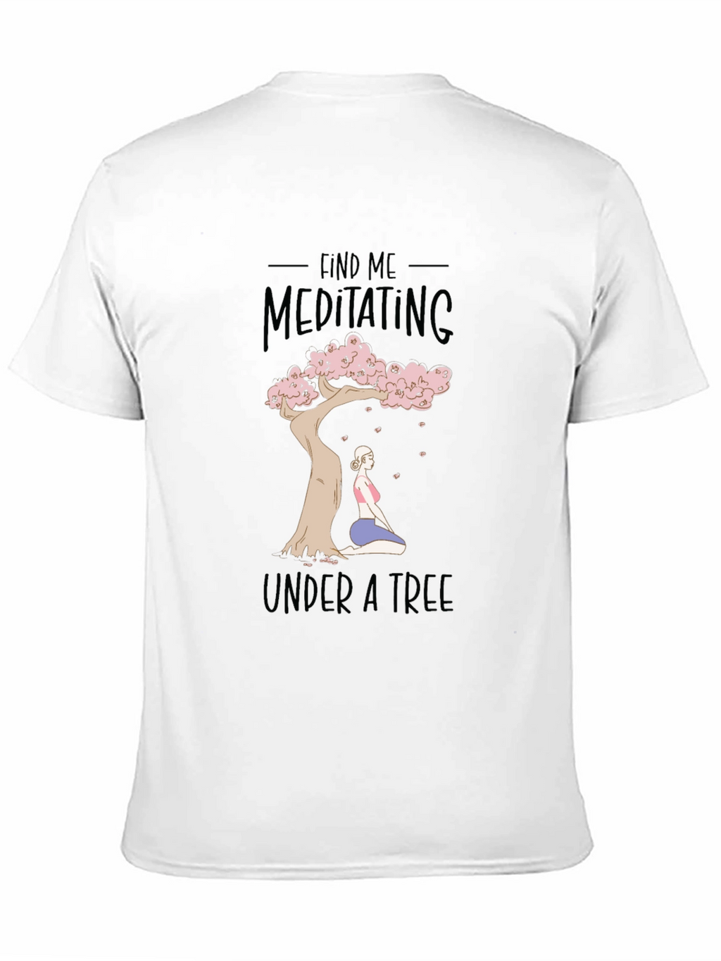 Meditating Under a Tree Graphic Tee