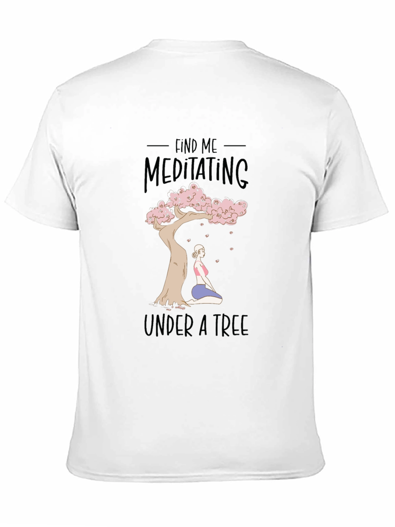 Meditating Under a Tree Graphic Tee