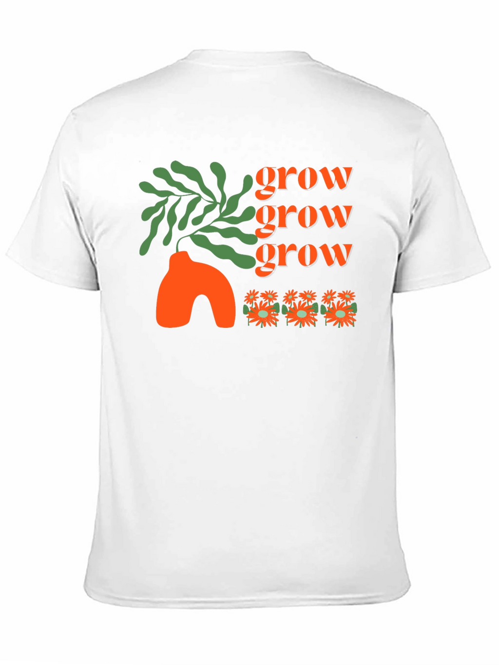 Grow T-Shirt - Black Graphic Tee Stylish Design