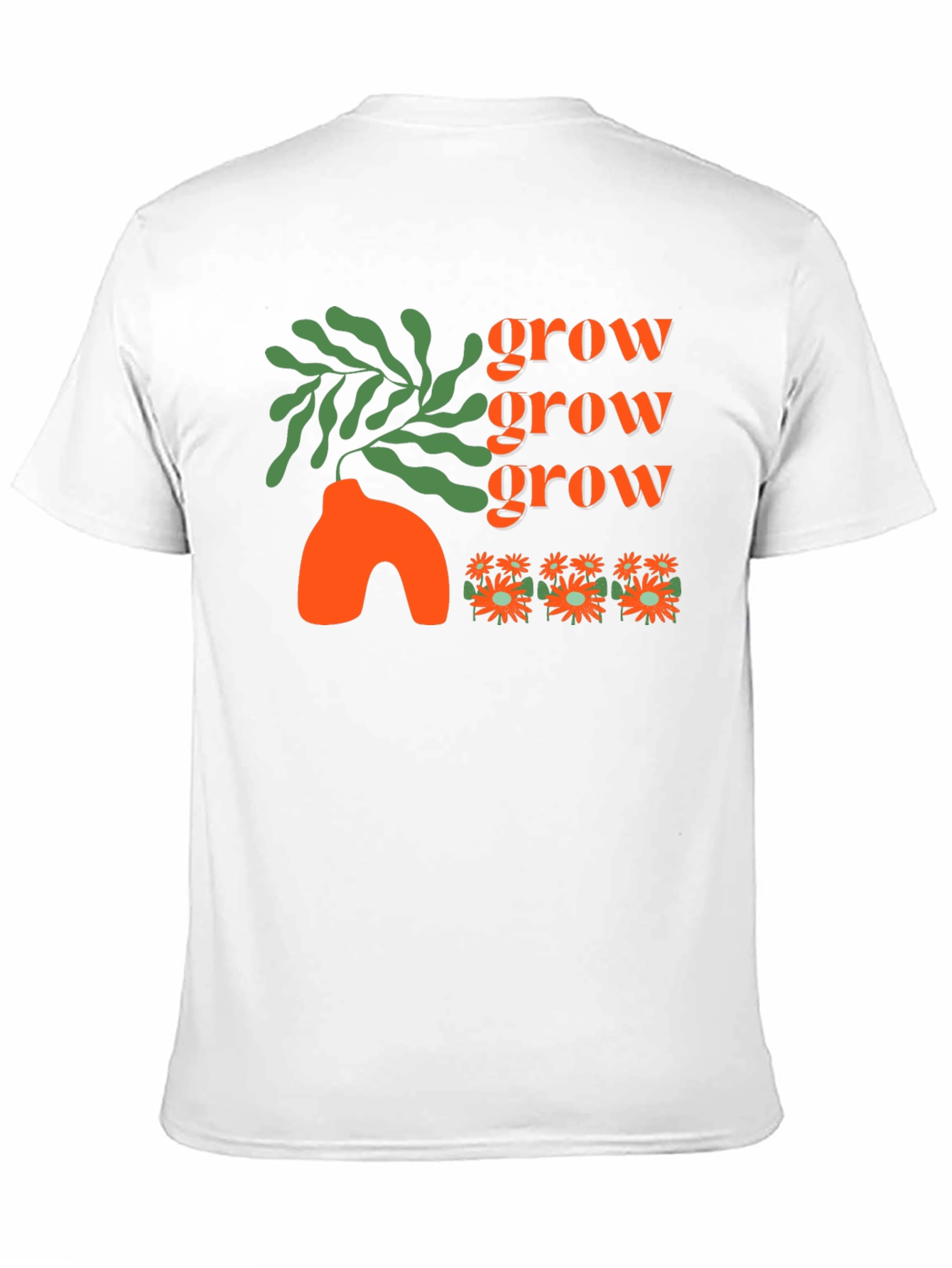 Grow T-Shirt - Black Graphic Tee Stylish Design