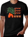 Grow T-Shirt - Black Graphic Tee Stylish Design