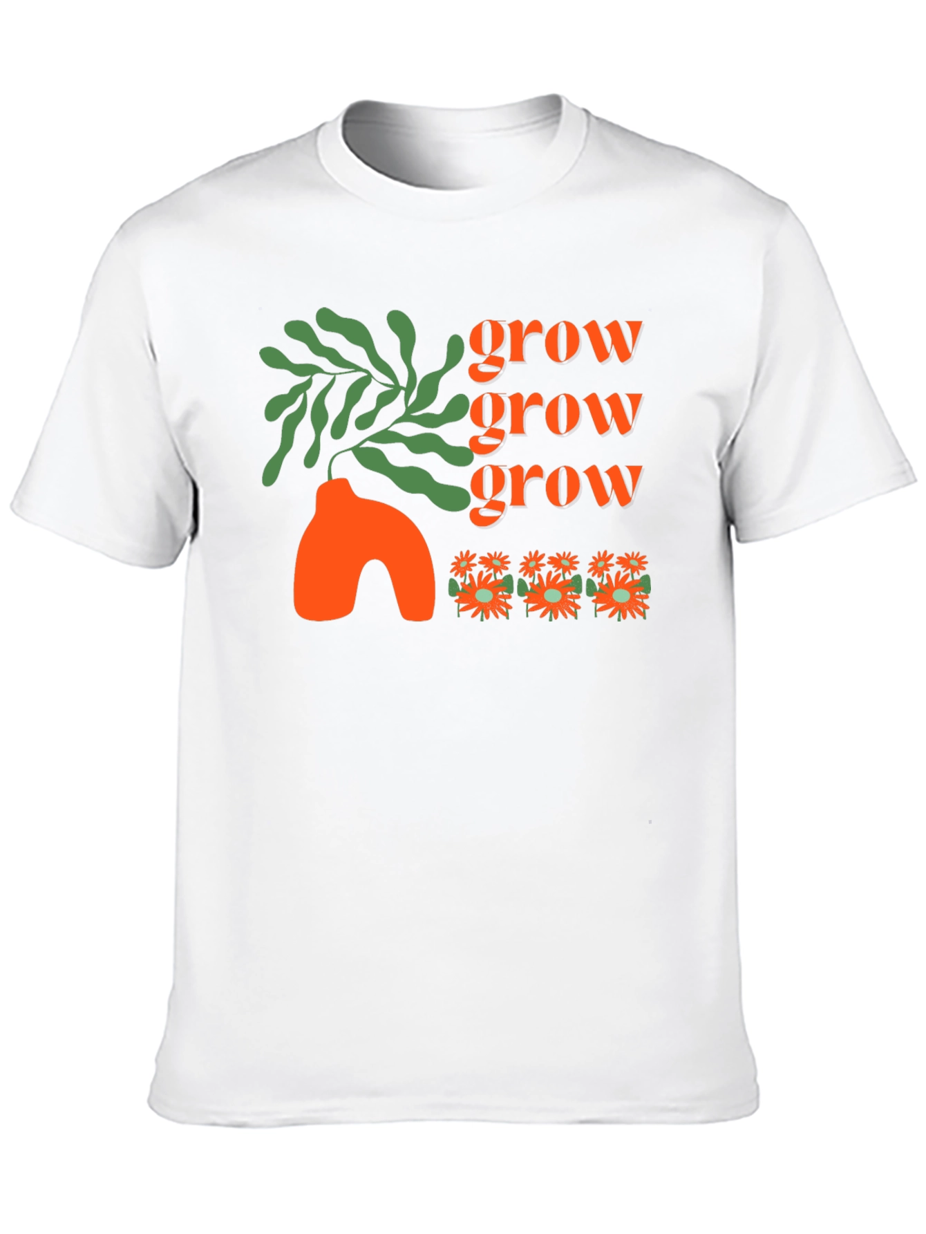 Grow T-Shirt - Black Graphic Tee Stylish Design