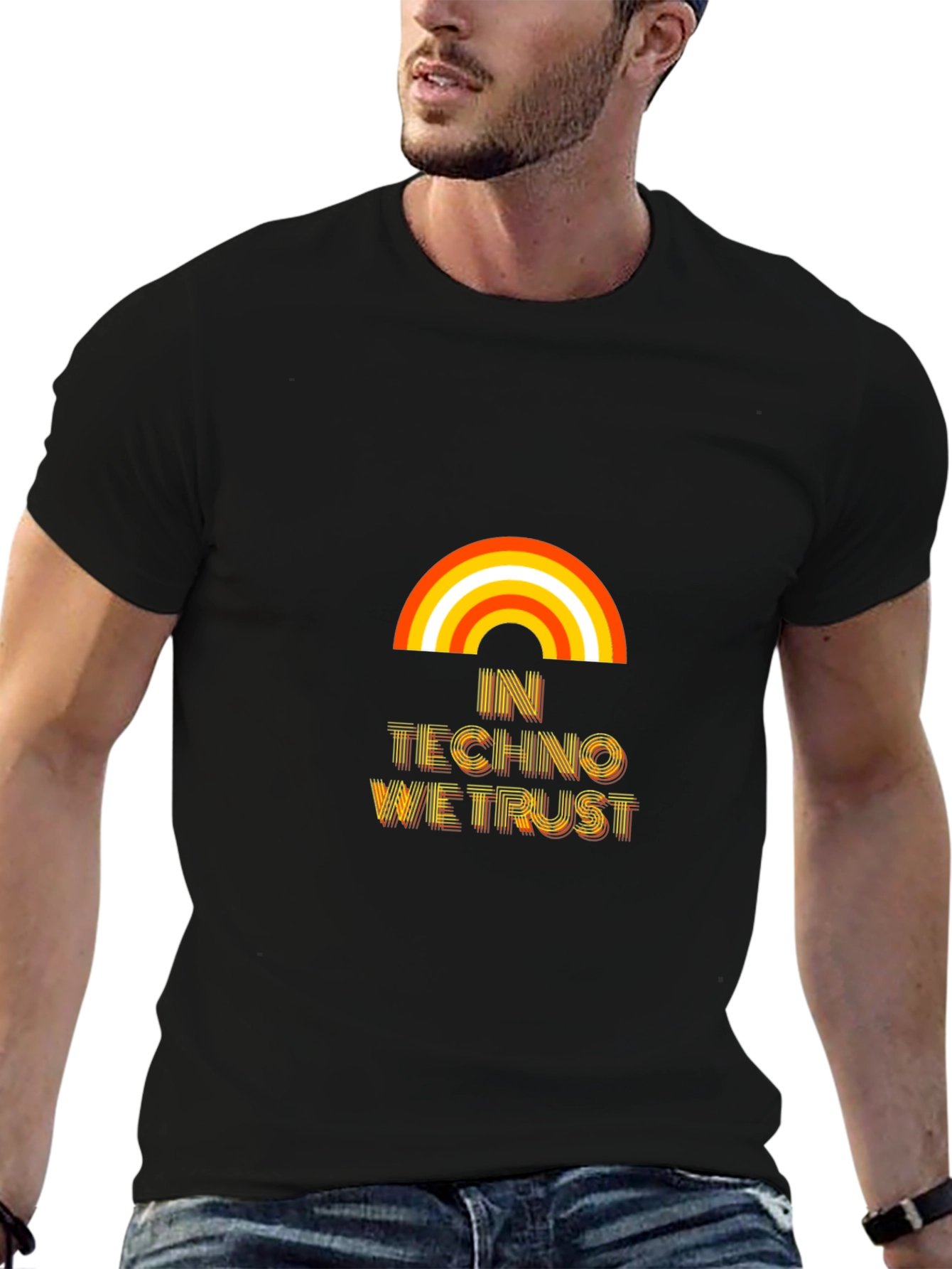 In Techno We Trust Graphic T-Shirt