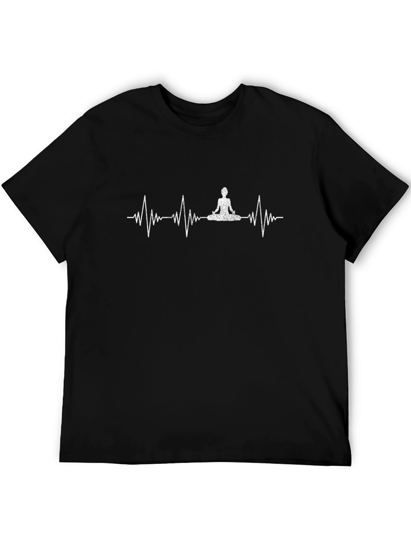 Yoga Heartbeat Graphic Tee - Zen Style
