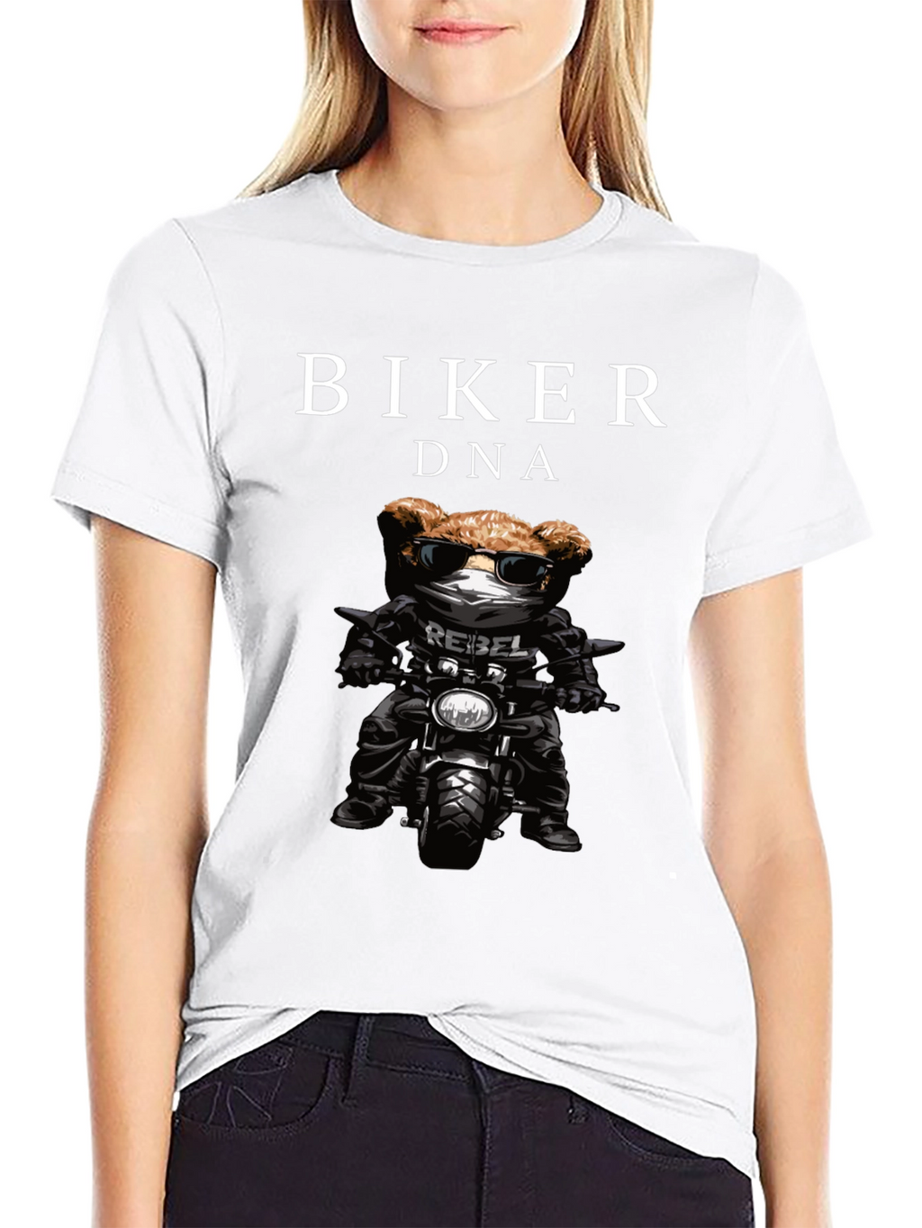 Biker DNA Black Graphic T-Shirt