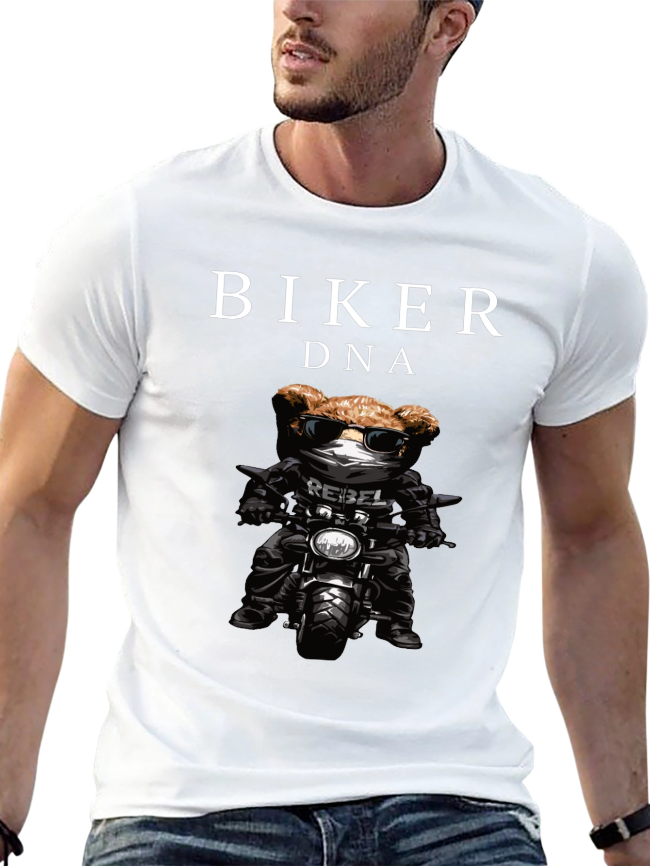 Biker DNA Black Graphic T-Shirt