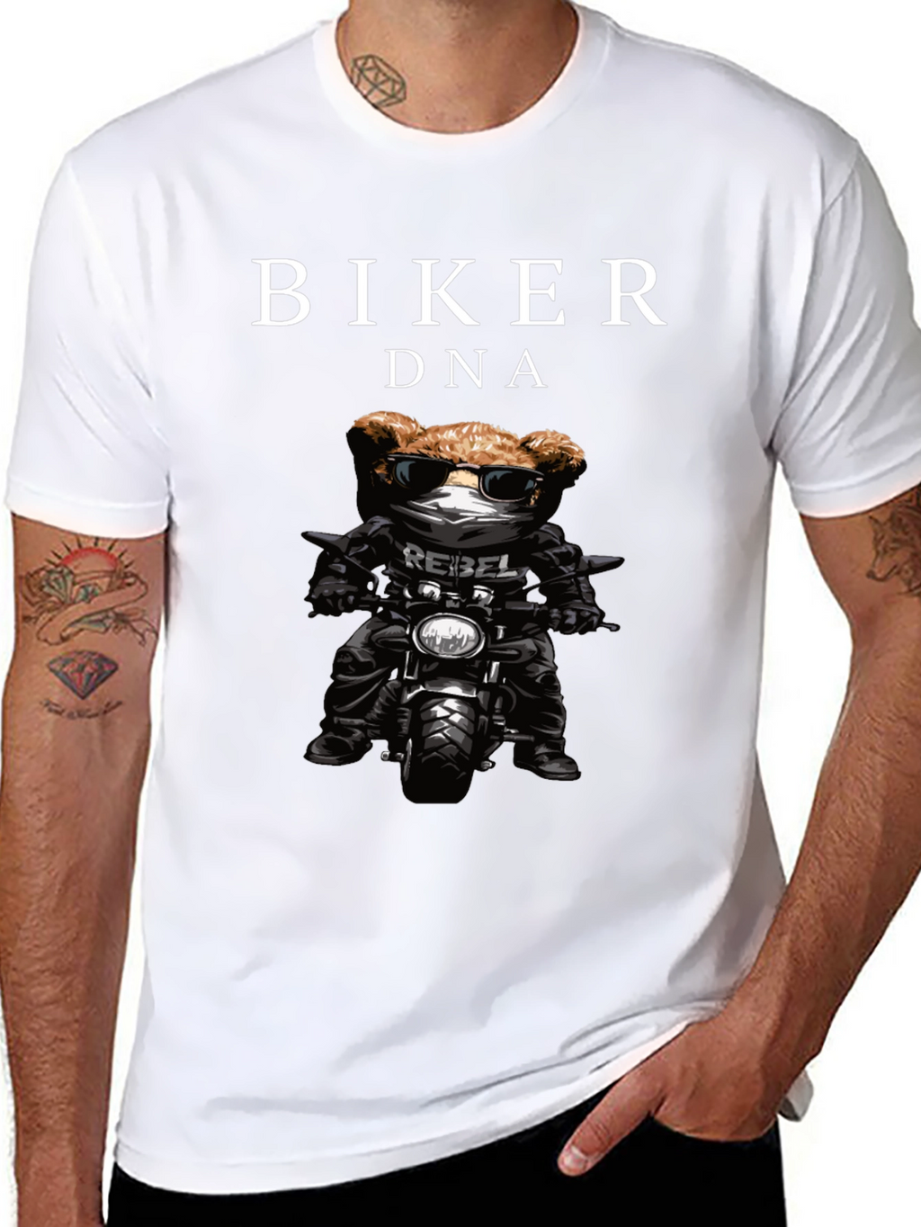 Biker DNA Black Graphic T-Shirt