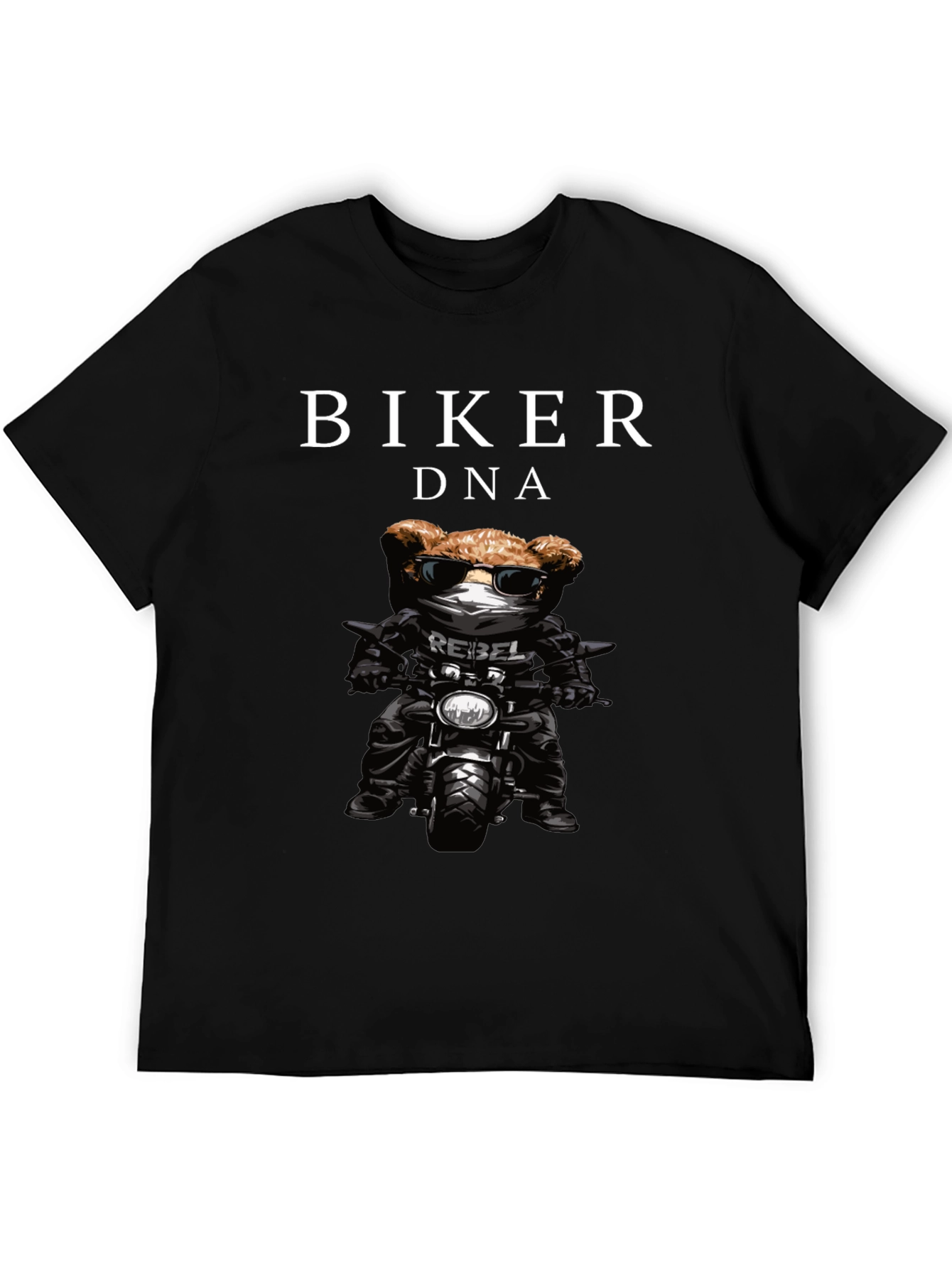 Biker DNA Black Graphic T-Shirt