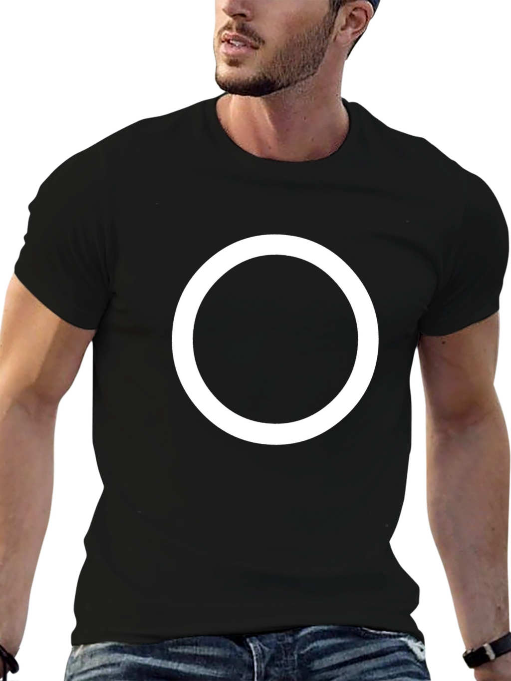 Squid Game Circle T-Shirt - Black Cotton Tee