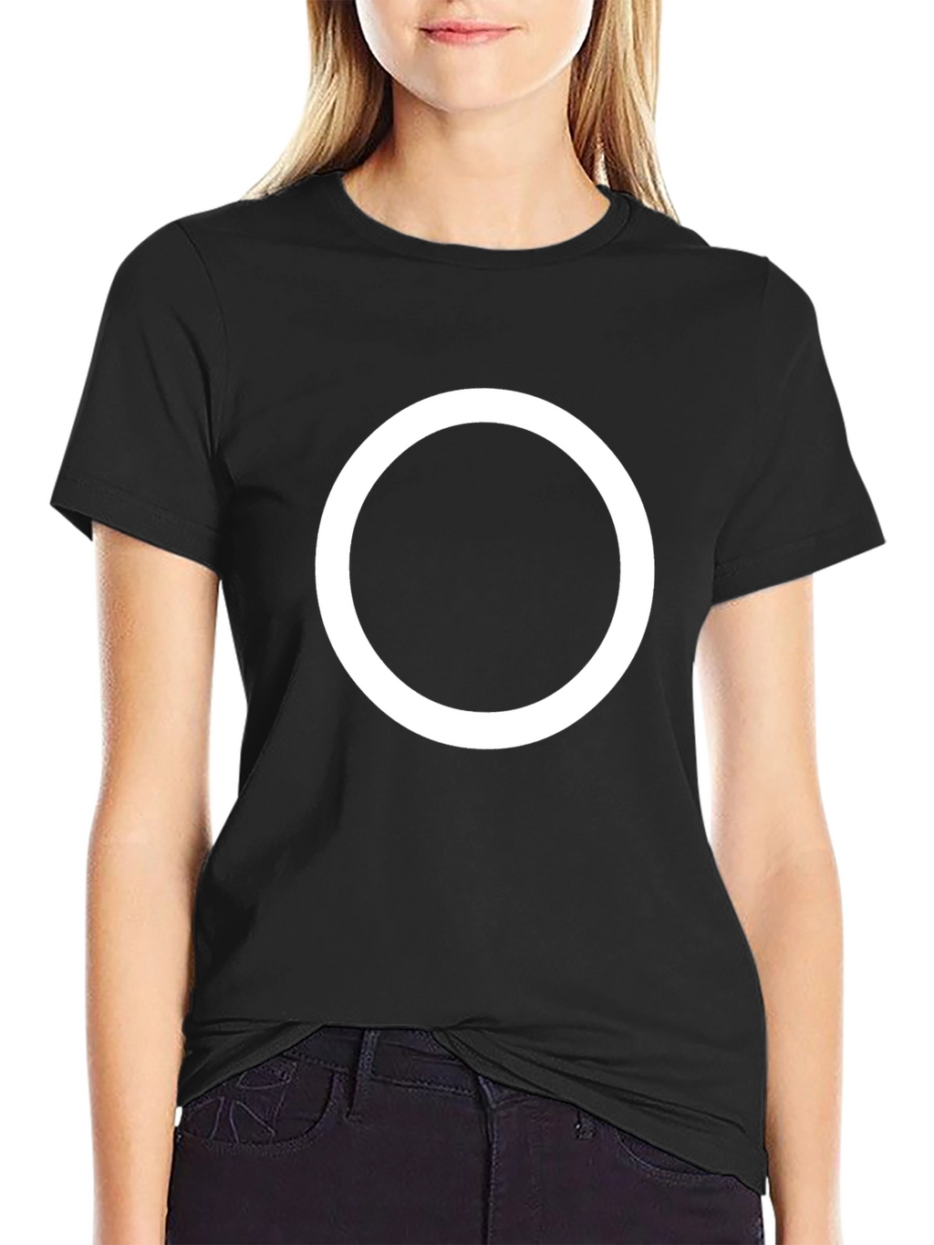 Squid Game Circle T-Shirt - Black Cotton Tee
