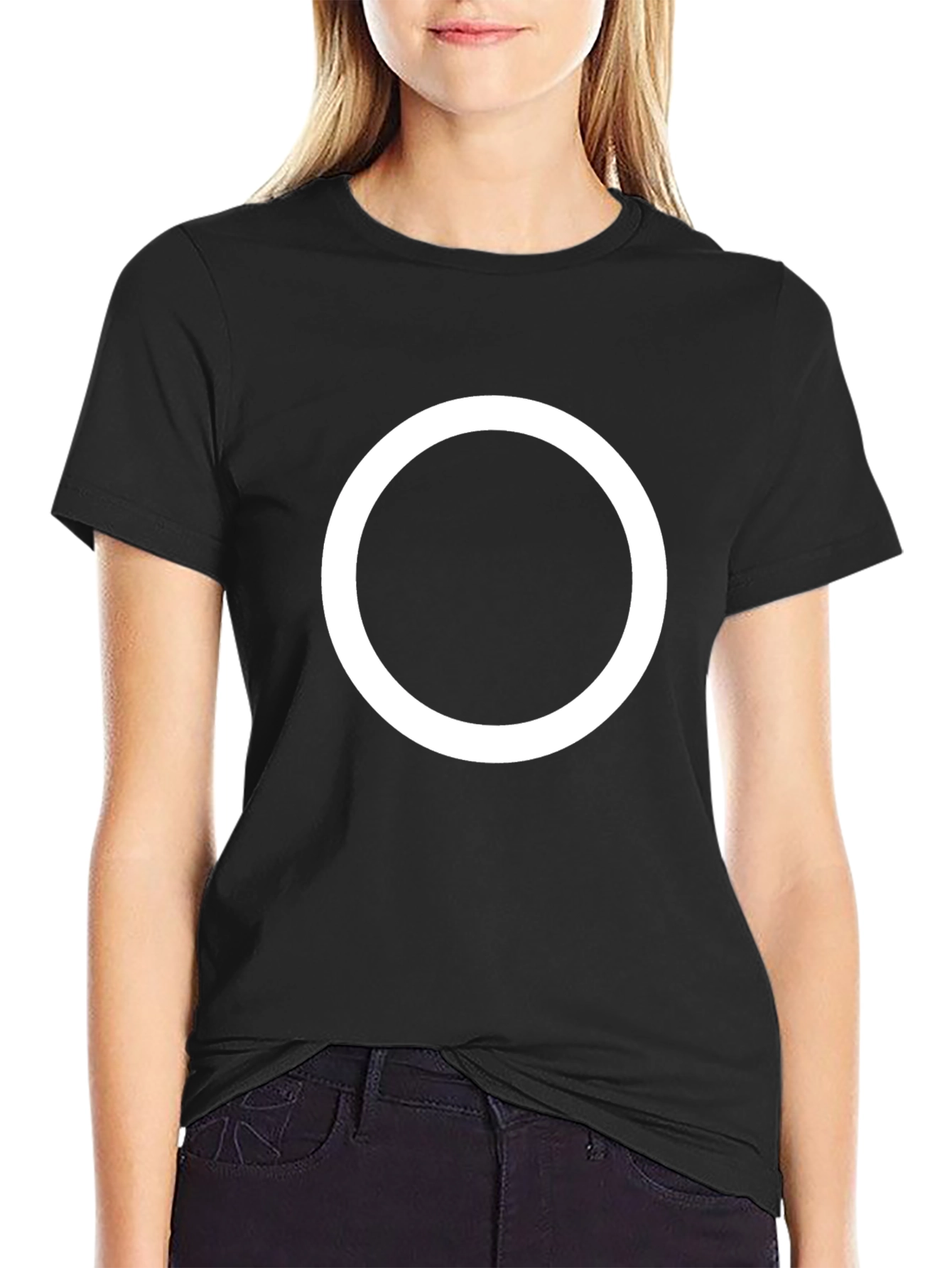 Squid Game Circle T-Shirt - Black Cotton Tee