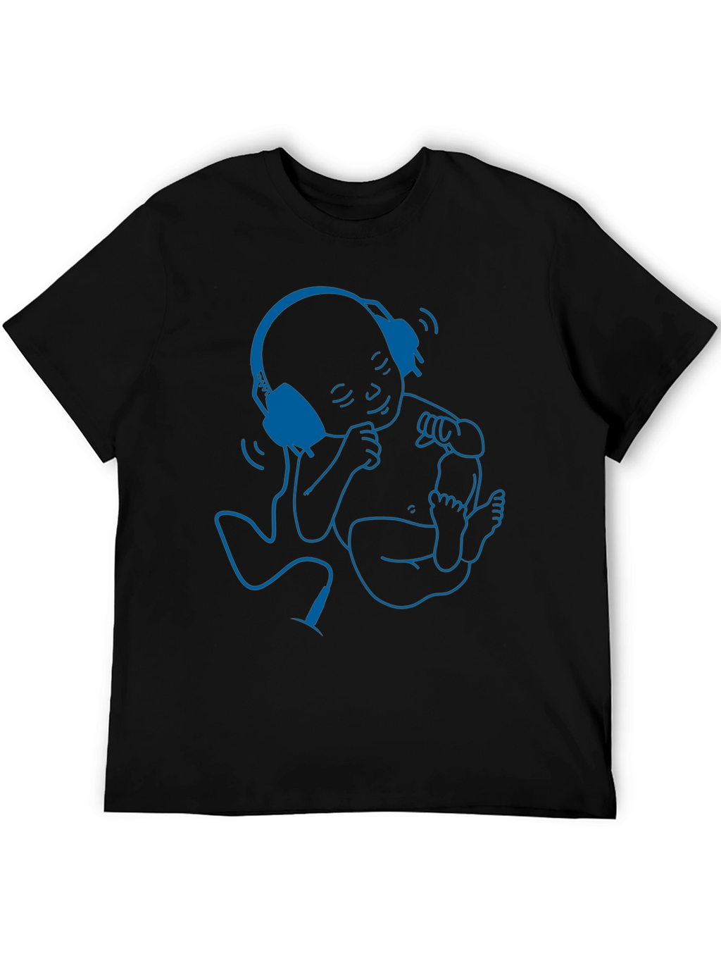 Cool Baby DJ Graphic Tee - Black Cotton T-Shirt