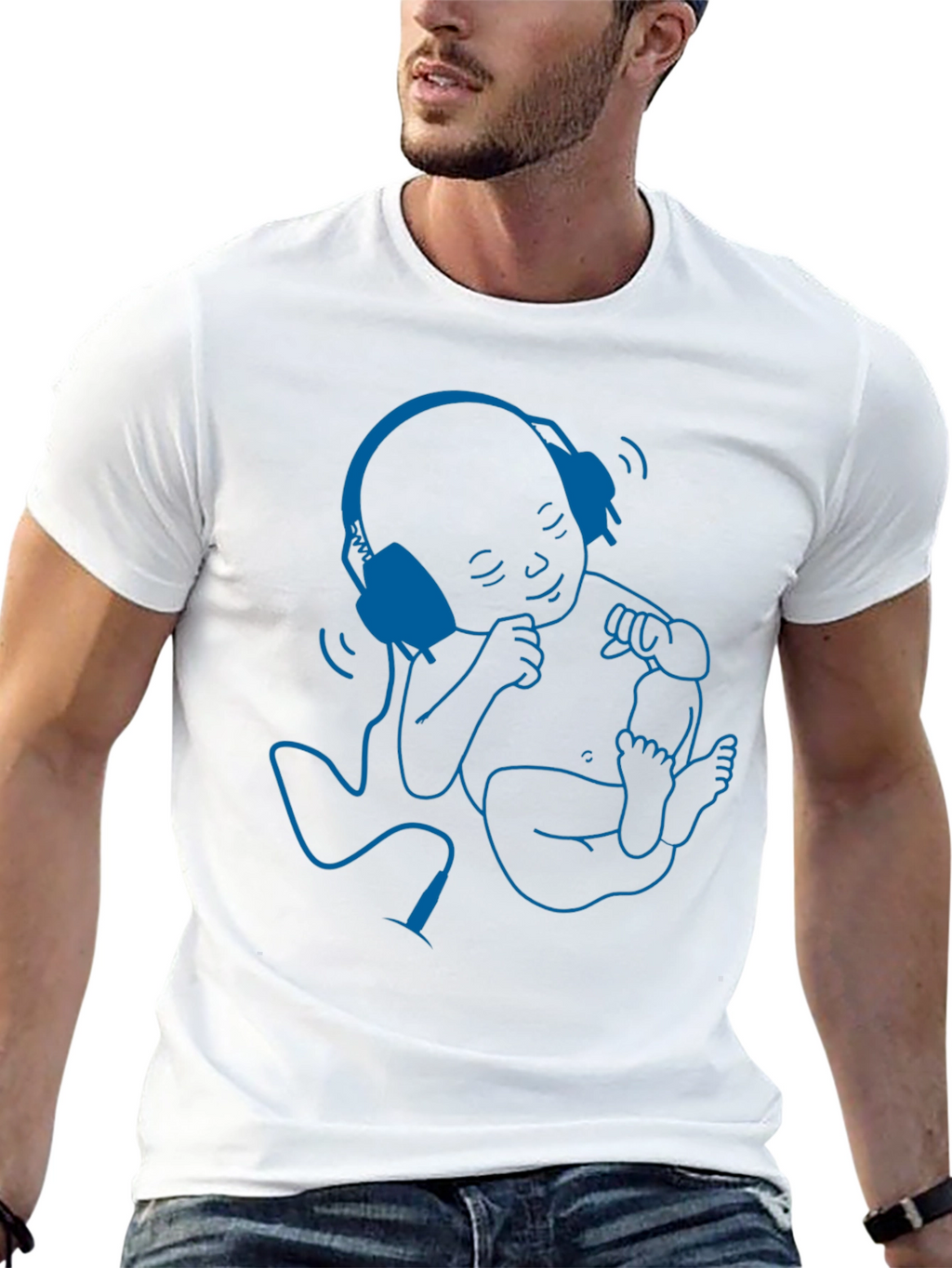 Cool Baby DJ Graphic Tee - Black Cotton T-Shirt