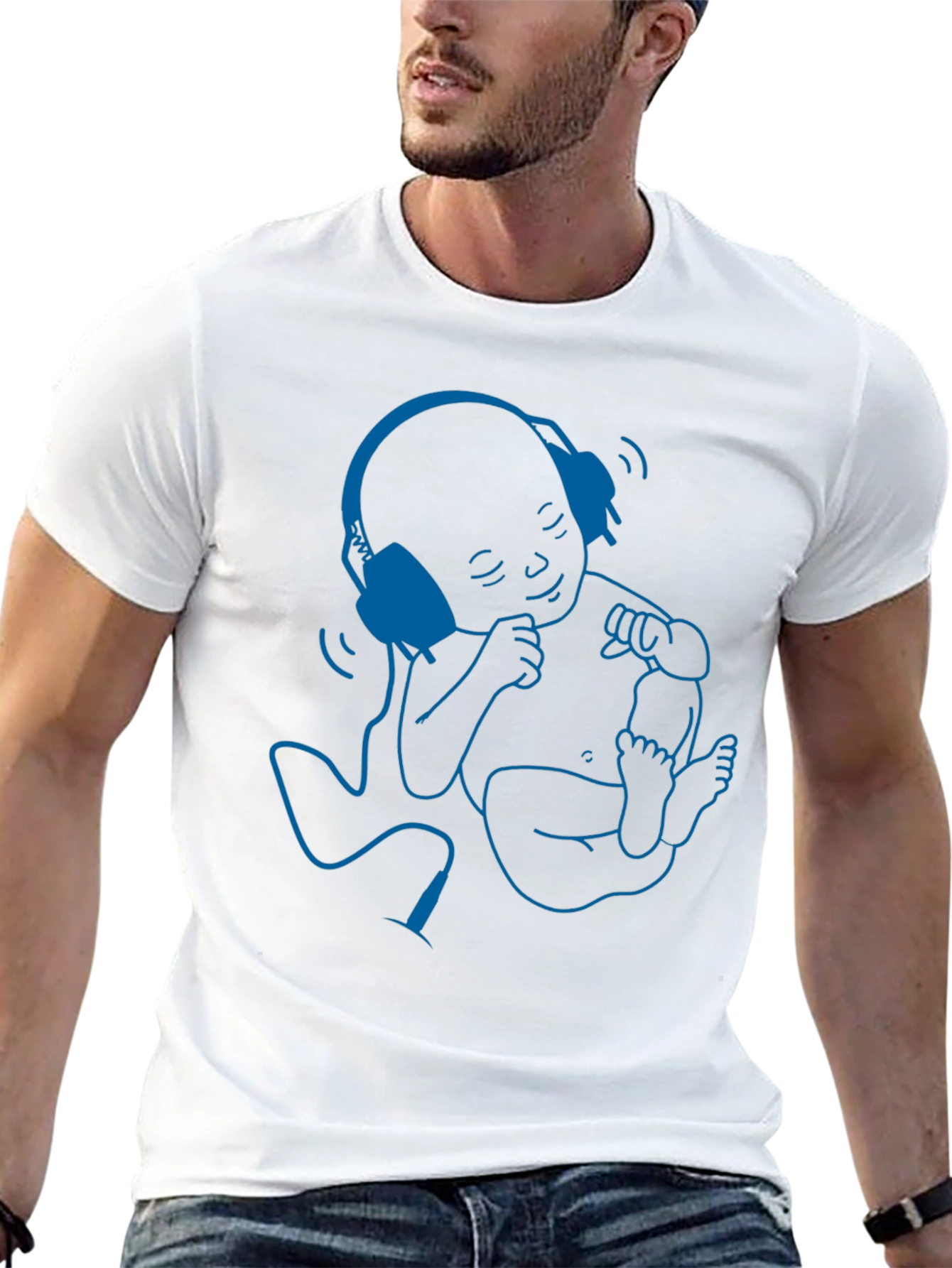 Cool Baby DJ Graphic Tee - Black Cotton T-Shirt