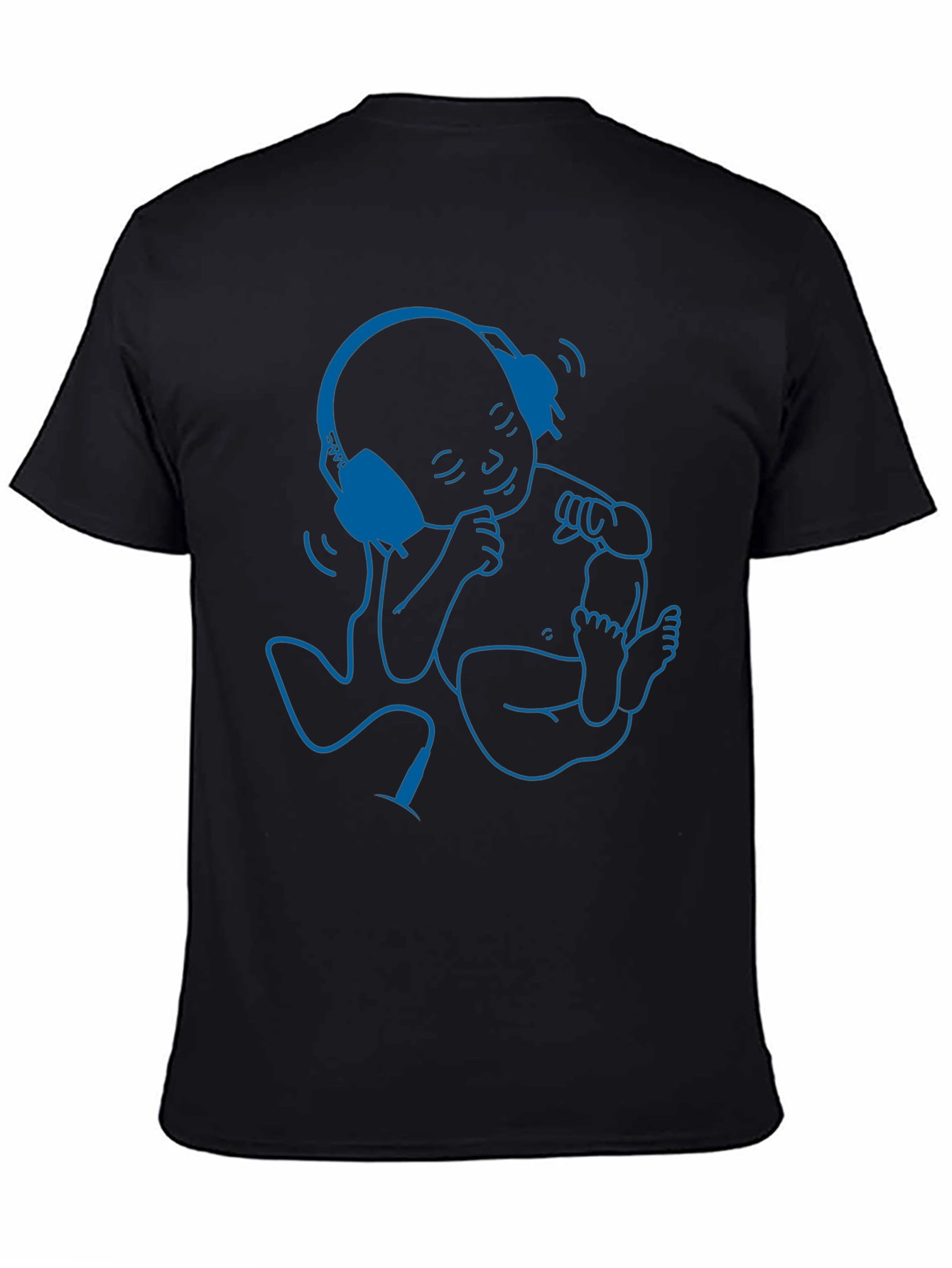 Cool Baby DJ Graphic Tee - Black Cotton T-Shirt
